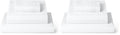 Mellanni Queen Sheets Set - 4 PC Iconic Collection Bedding - Hotel Luxury, Extra Soft, Cooling Bed Sheets - Wrinkle, Fade, Stain Resistant (Queen, White)