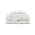 Tommy Hilfiger - Queen Bed Sheets, Crisp & Cool Cotton Percale Bedding with Matching Pillowcases, Lightweight Bed Set, Oeko-Tex Certified (Effortless Stripe Beige)