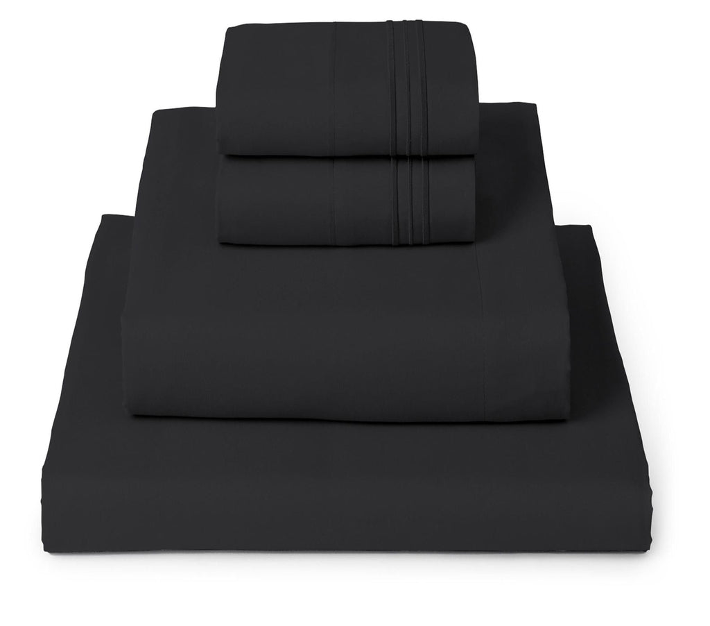 Mellanni Queen Sheets Set - 4 PC Iconic Collection Bedding - Hotel Luxury, Extra Soft, Cooling Bed Sheets - Wrinkle, Fade, Stain Resistant (Queen, White)
