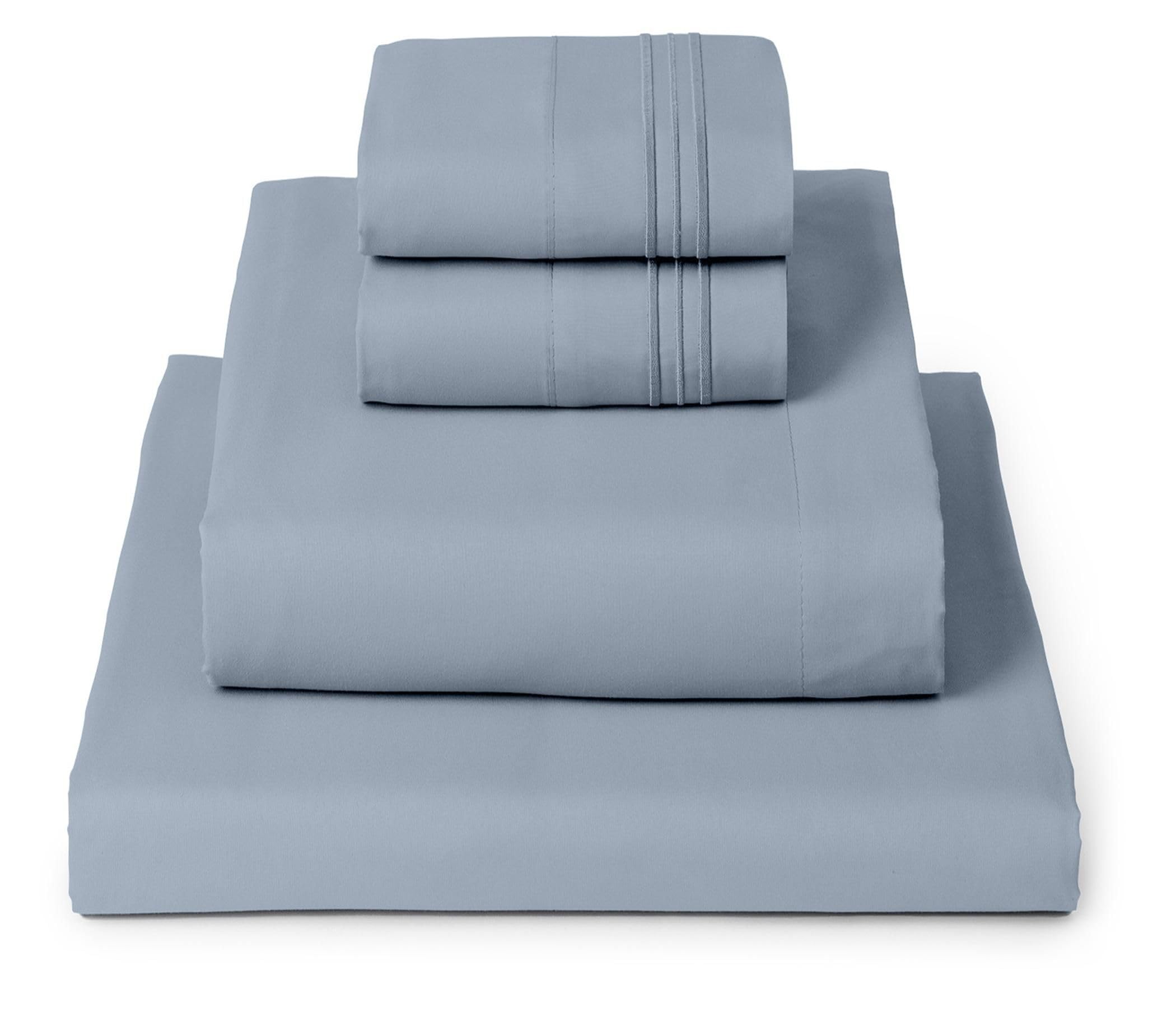 Mellanni Queen Sheets Set - 4 PC Iconic Collection Bedding - Hotel Luxury, Extra Soft, Cooling Bed Sheets - Wrinkle, Fade, Stain Resistant (Queen, White)
