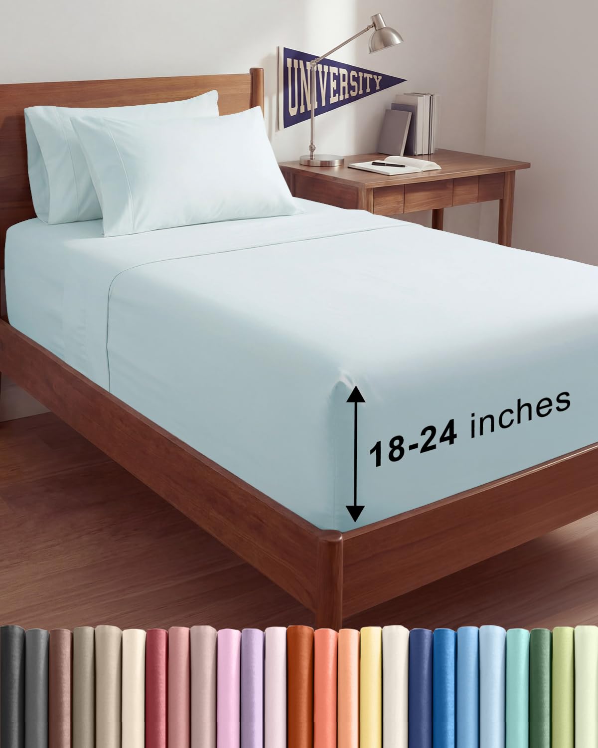 Extra Deep Queen Sheet Set - 6 Piece Breathable and Cooling Sheets - Hotel Luxury Bedding for Women, Men, Kids & Teens - Easy & Secure Fit - Soft, Wrinkle Free and Comfy - Extra Deep Pockets - Coral