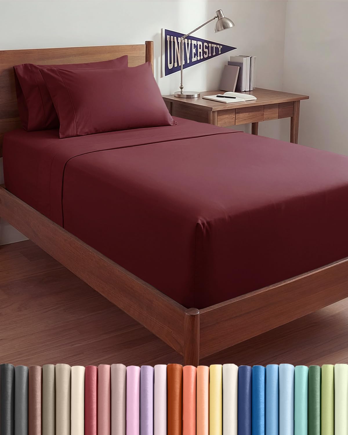 Extra Deep Queen Sheet Set - 6 Piece Breathable and Cooling Sheets - Hotel Luxury Bedding for Women, Men, Kids & Teens - Easy & Secure Fit - Soft, Wrinkle Free and Comfy - Extra Deep Pockets - Coral