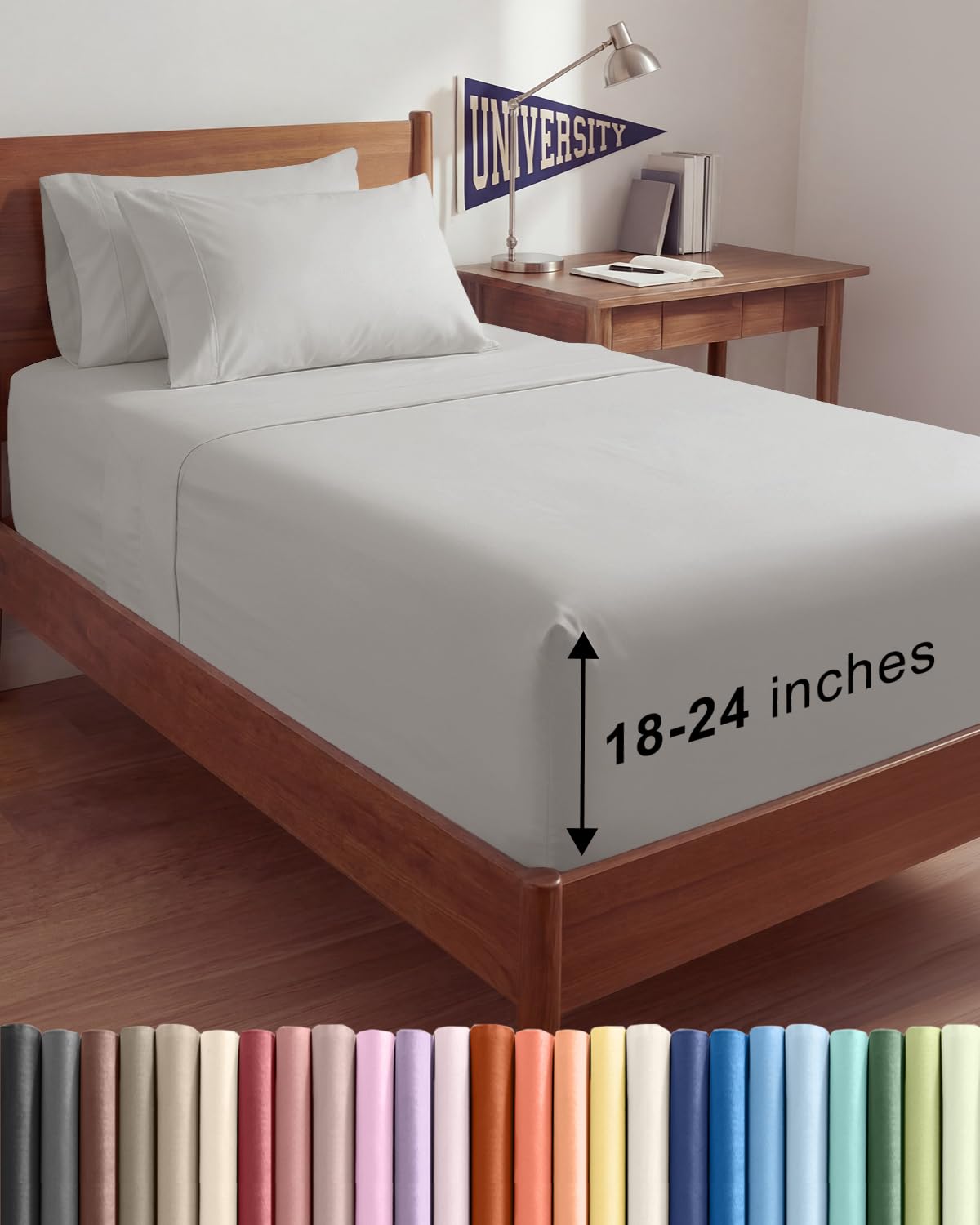 Extra Deep Queen Sheet Set - 6 Piece Breathable and Cooling Sheets - Hotel Luxury Bedding for Women, Men, Kids & Teens - Easy & Secure Fit - Soft, Wrinkle Free and Comfy - Extra Deep Pockets - Coral