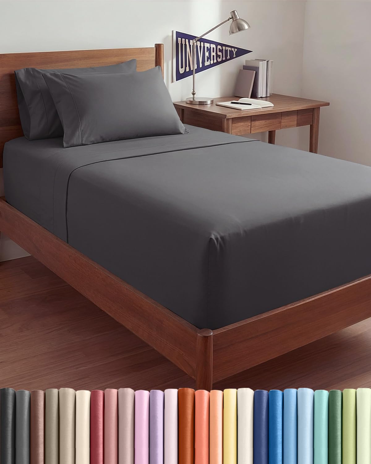 Extra Deep Queen Sheet Set - 6 Piece Breathable and Cooling Sheets - Hotel Luxury Bedding for Women, Men, Kids & Teens - Easy & Secure Fit - Soft, Wrinkle Free and Comfy - Extra Deep Pockets - Coral