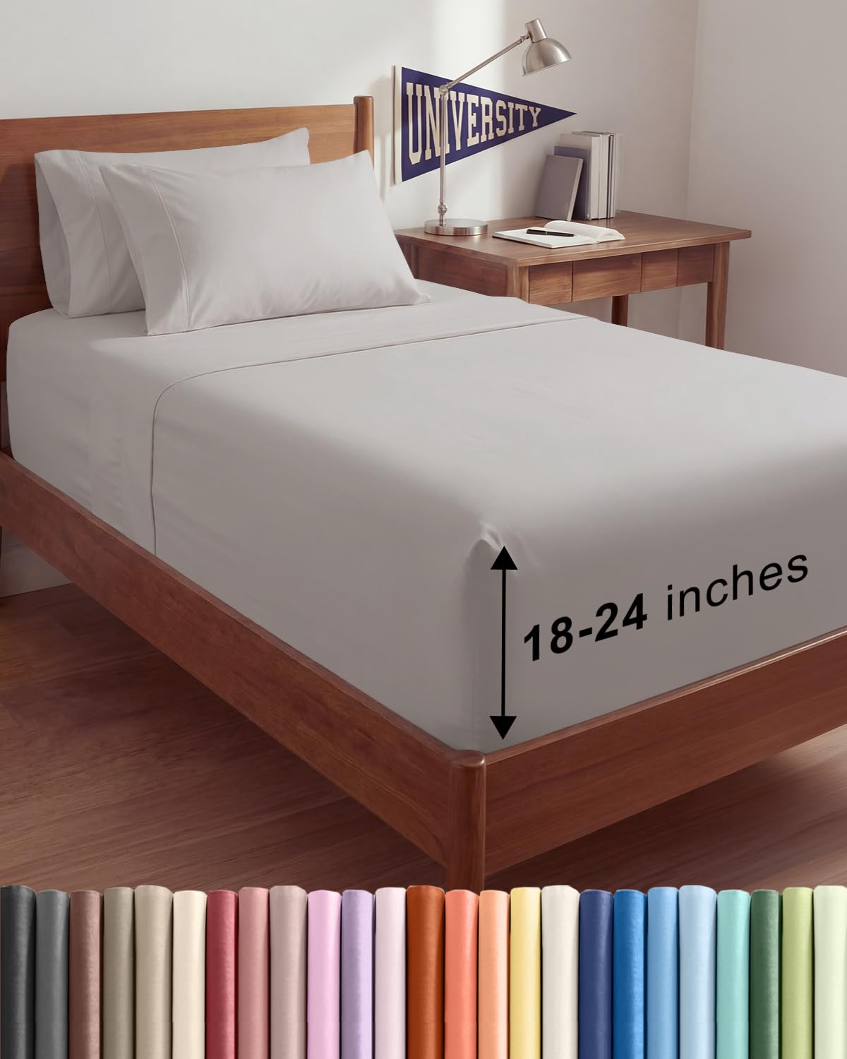Extra Deep Queen Sheet Set - 6 Piece Breathable and Cooling Sheets - Hotel Luxury Bedding for Women, Men, Kids & Teens - Easy & Secure Fit - Soft, Wrinkle Free and Comfy - Extra Deep Pockets - Coral