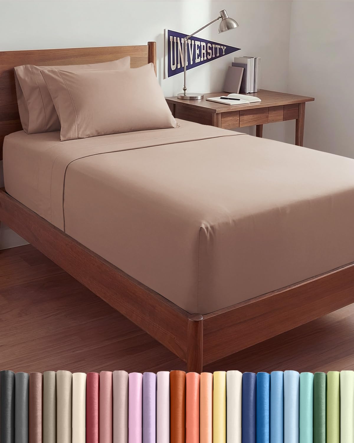 Extra Deep Queen Sheet Set - 6 Piece Breathable and Cooling Sheets - Hotel Luxury Bedding for Women, Men, Kids & Teens - Easy & Secure Fit - Soft, Wrinkle Free and Comfy - Extra Deep Pockets - Coral