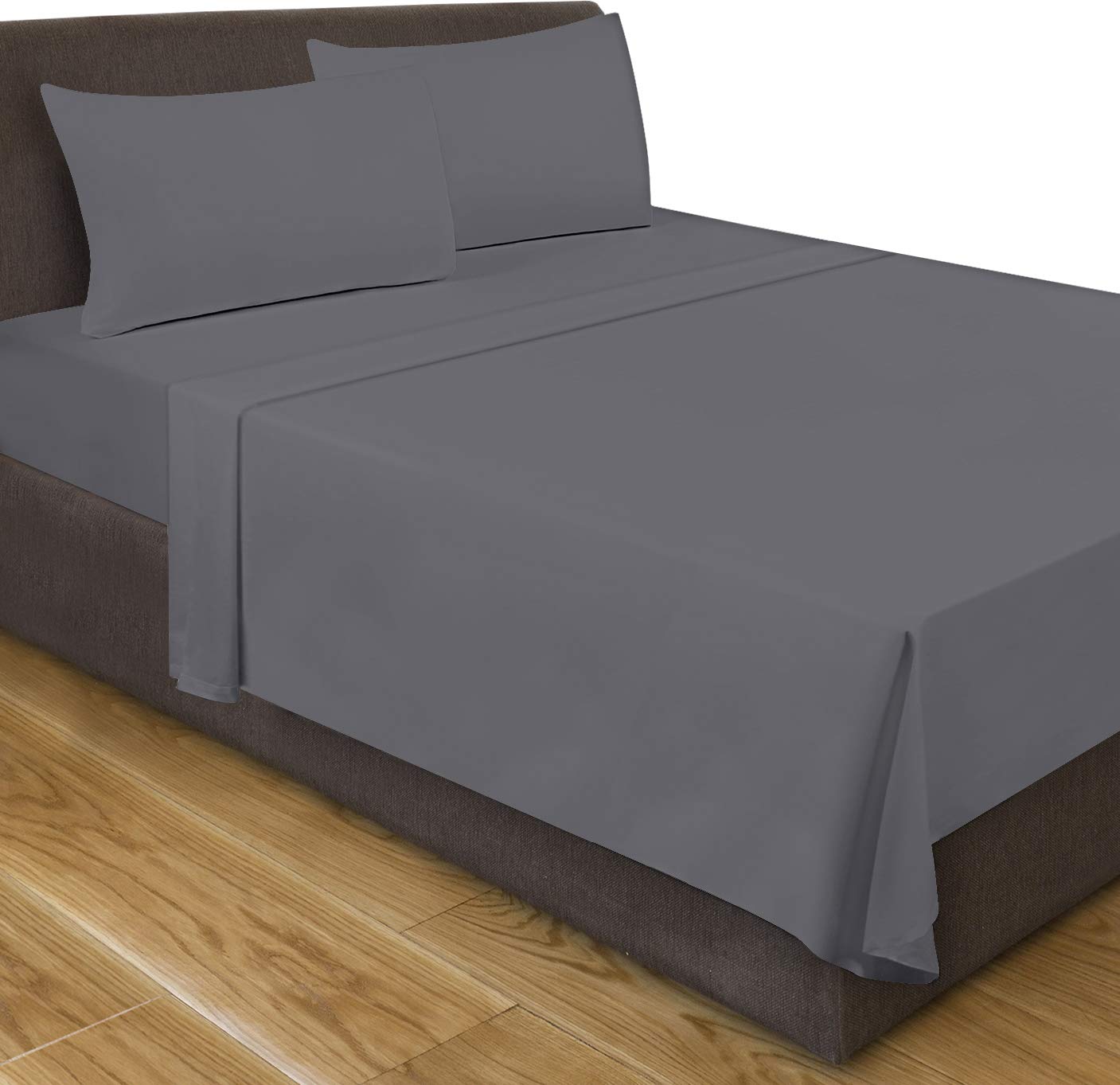 Utopia Bedding Flat Sheet - 1 Pack (Queen, Coral) - Soft Brushed Microfiber Fabric - Shrinkage & Fade Resistant Top Sheet - Easy Care Bed Sheet
