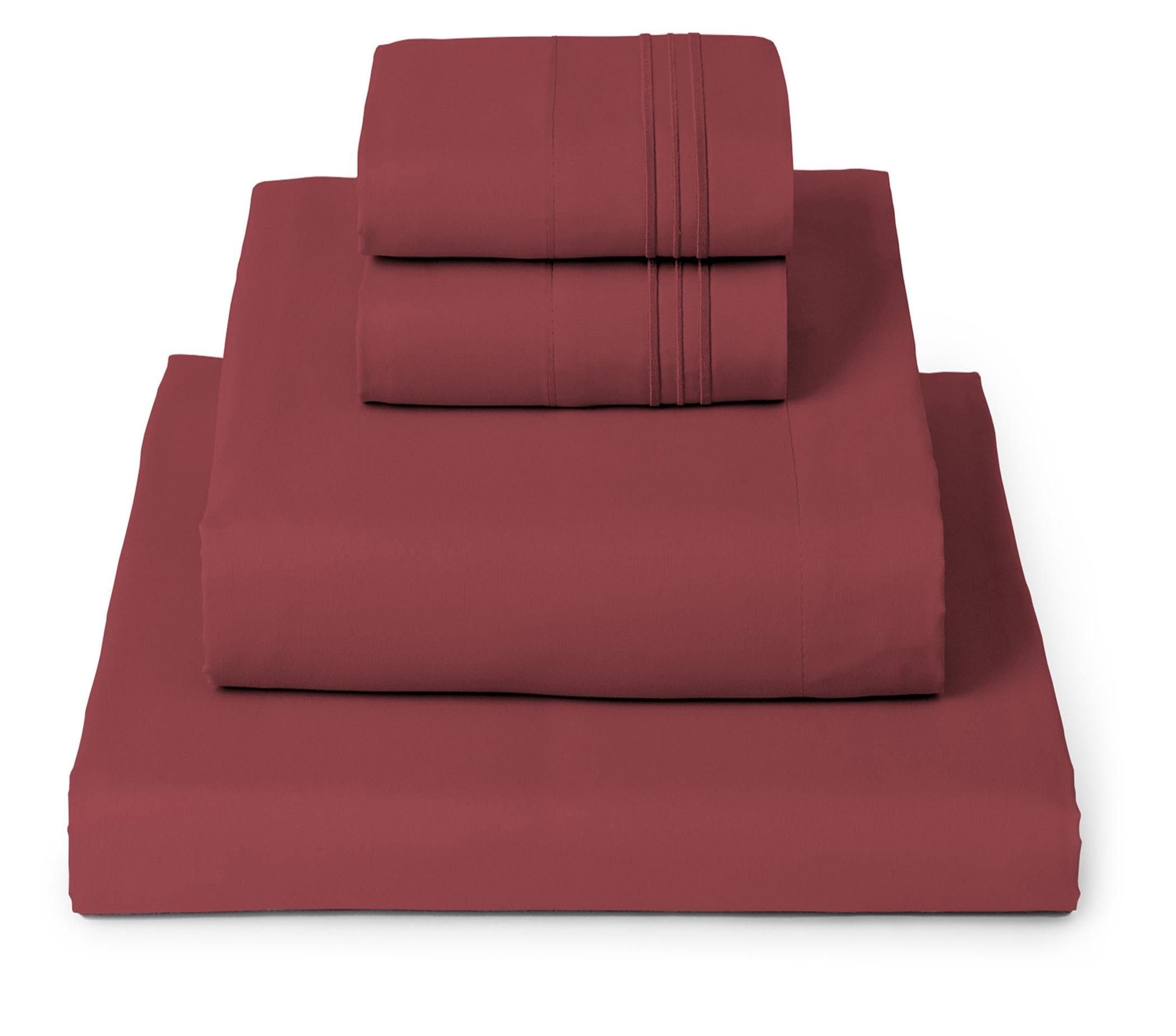 Mellanni Queen Sheets Set - 4 PC Iconic Collection Bedding - Hotel Luxury, Extra Soft, Cooling Bed Sheets - Wrinkle, Fade, Stain Resistant (Queen, White)