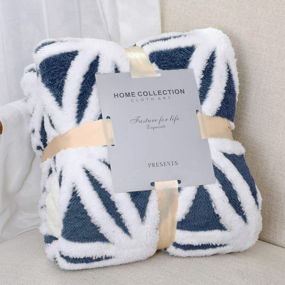 LOMAO Sherpa Fleece Blanket Fuzzy Soft Throw Blanket Dual Sided Blanket for Couch Sofa Bed (Coral, 51"x63")