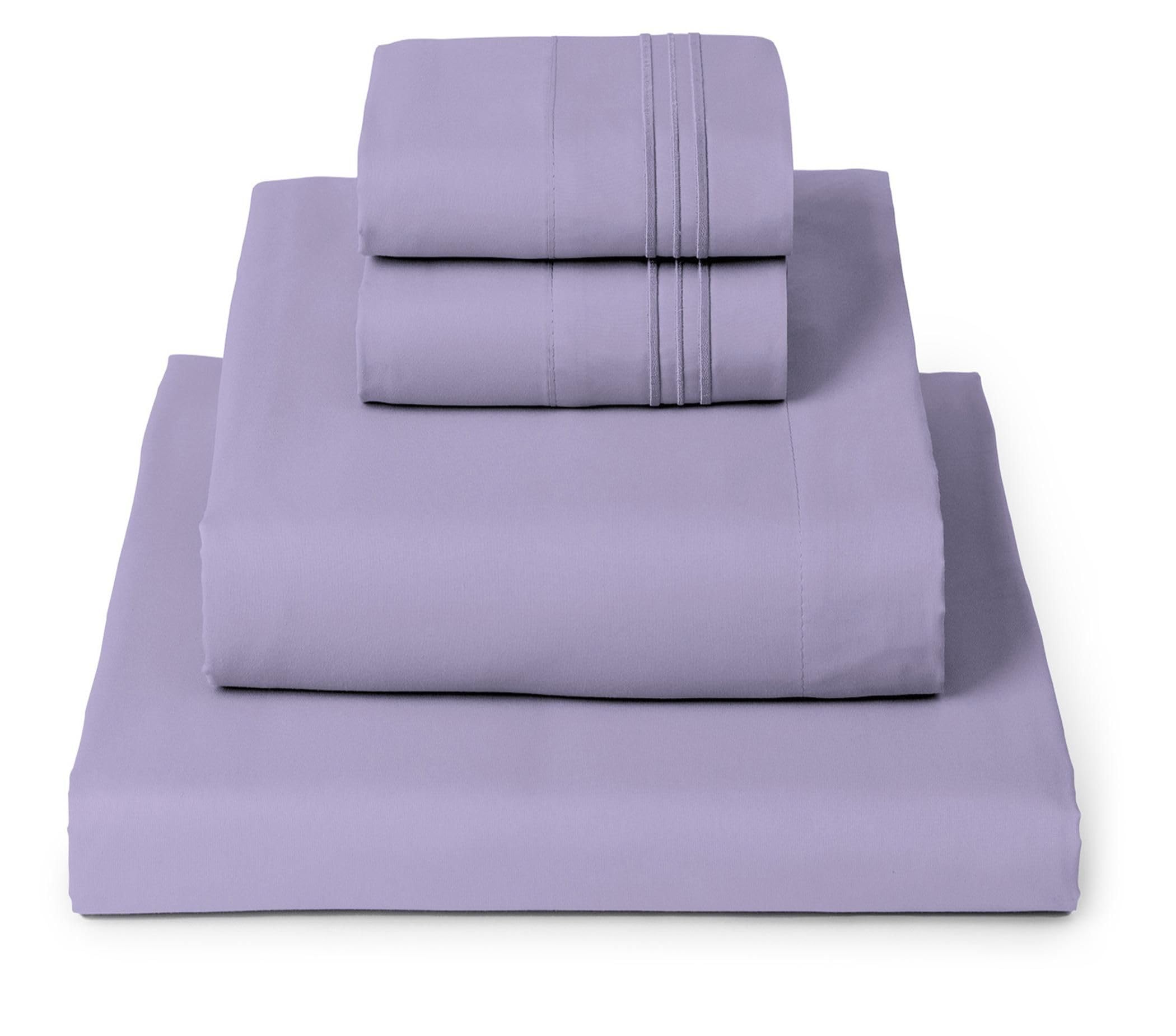 Mellanni Queen Sheets Set - 4 PC Iconic Collection Bedding - Hotel Luxury, Extra Soft, Cooling Bed Sheets - Wrinkle, Fade, Stain Resistant (Queen, White)