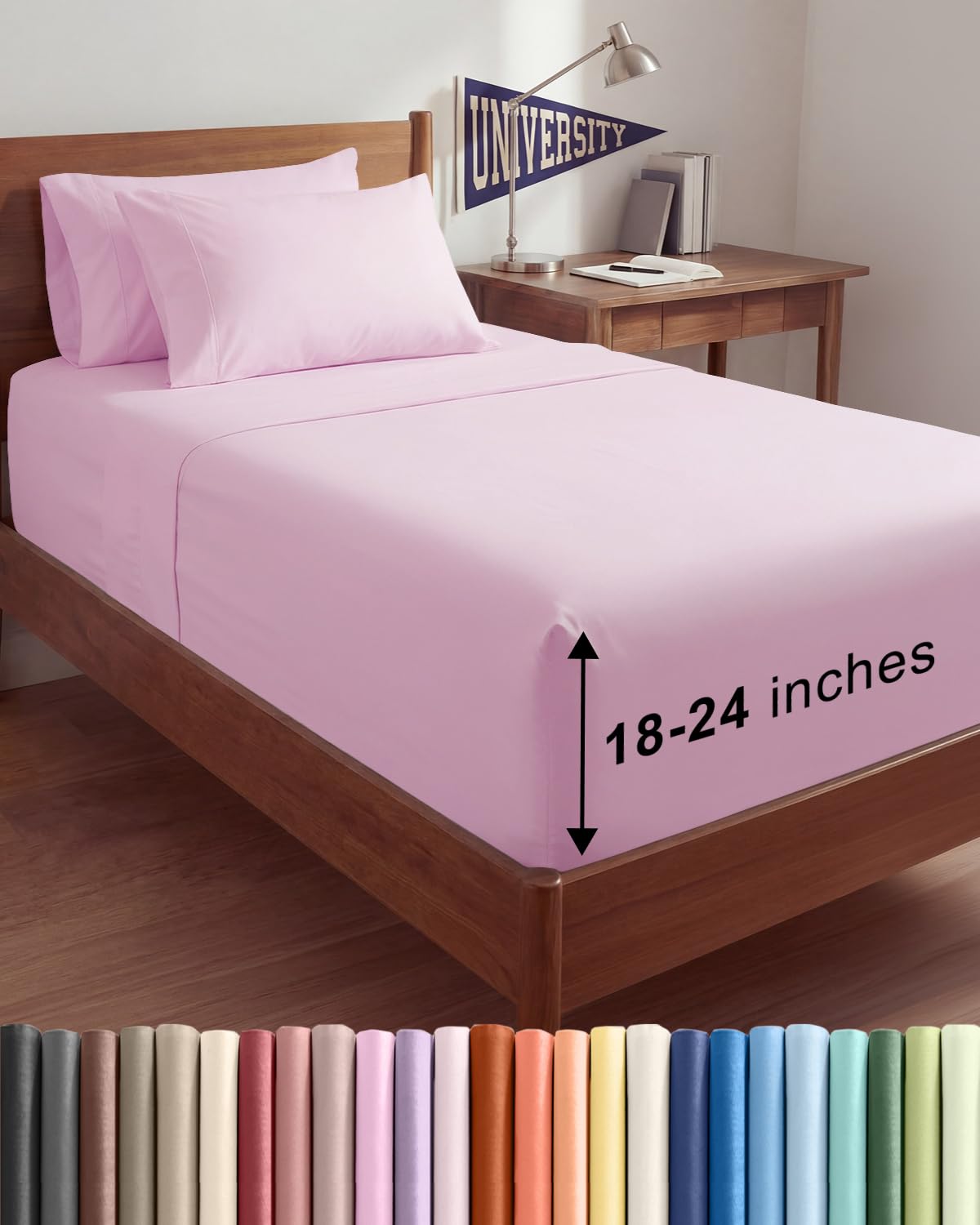 Extra Deep Queen Sheet Set - 6 Piece Breathable and Cooling Sheets - Hotel Luxury Bedding for Women, Men, Kids & Teens - Easy & Secure Fit - Soft, Wrinkle Free and Comfy - Extra Deep Pockets - Coral