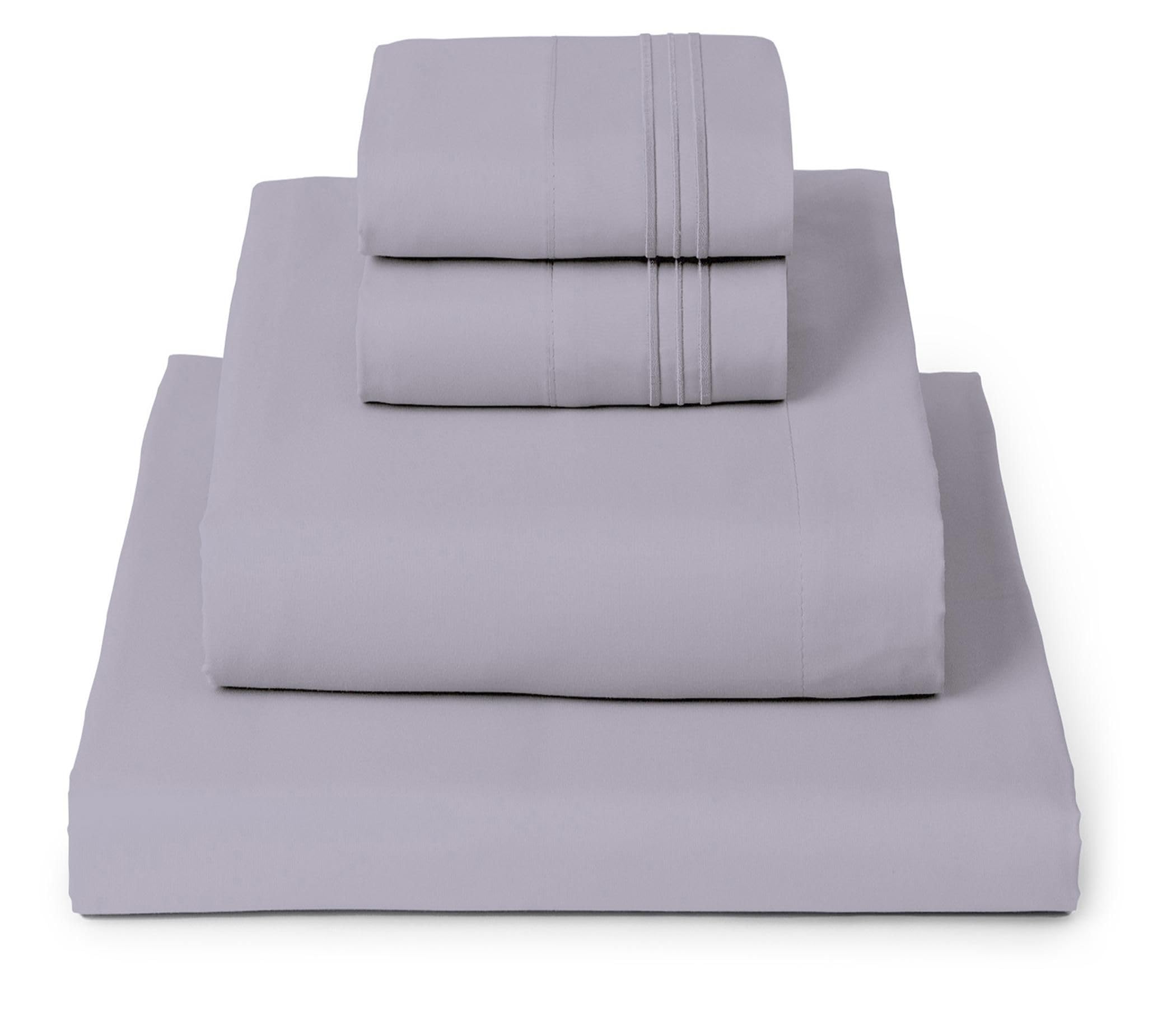 Mellanni Queen Sheets Set - 4 PC Iconic Collection Bedding - Hotel Luxury, Extra Soft, Cooling Bed Sheets - Wrinkle, Fade, Stain Resistant (Queen, White)