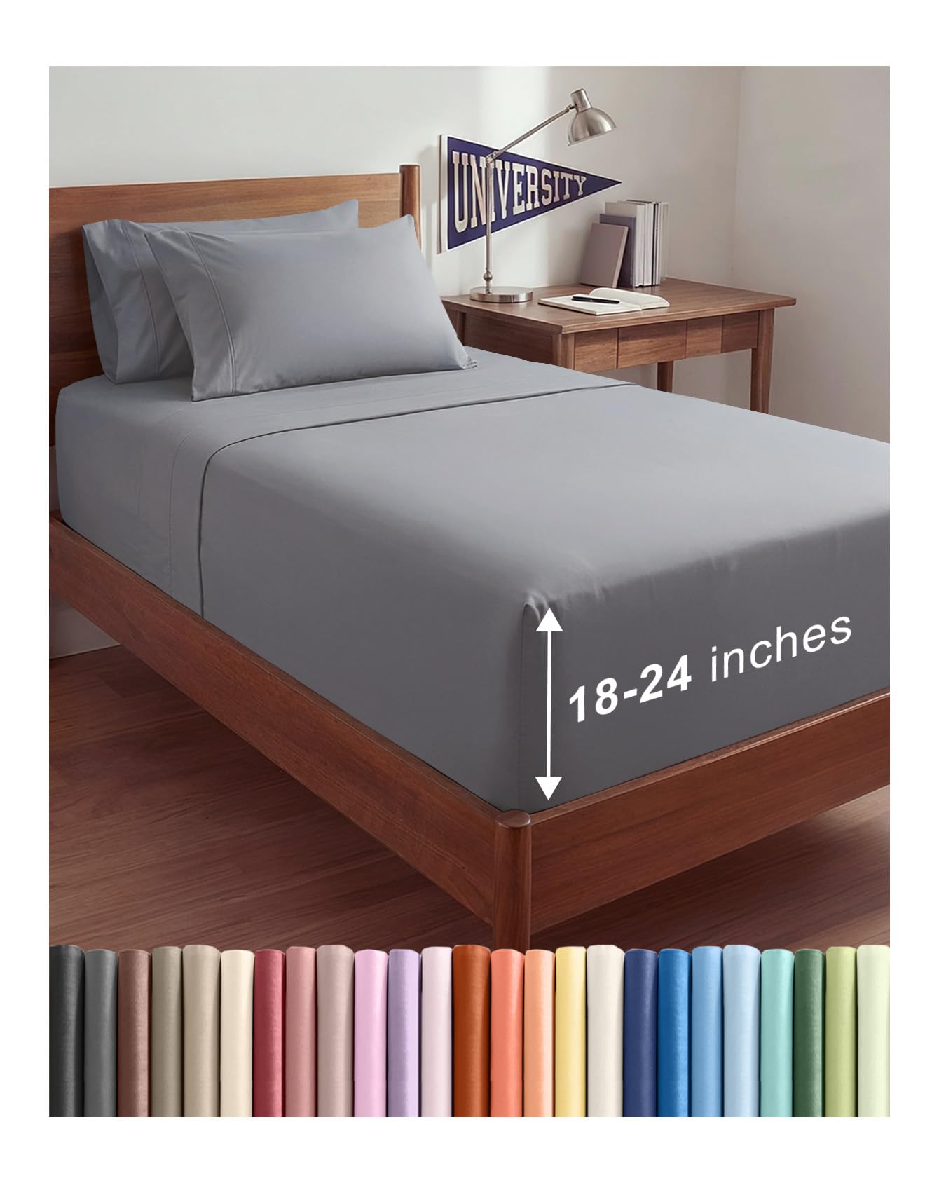 Extra Deep Queen Sheet Set - 6 Piece Breathable and Cooling Sheets - Hotel Luxury Bedding for Women, Men, Kids & Teens - Easy & Secure Fit - Soft, Wrinkle Free and Comfy - Extra Deep Pockets - Coral