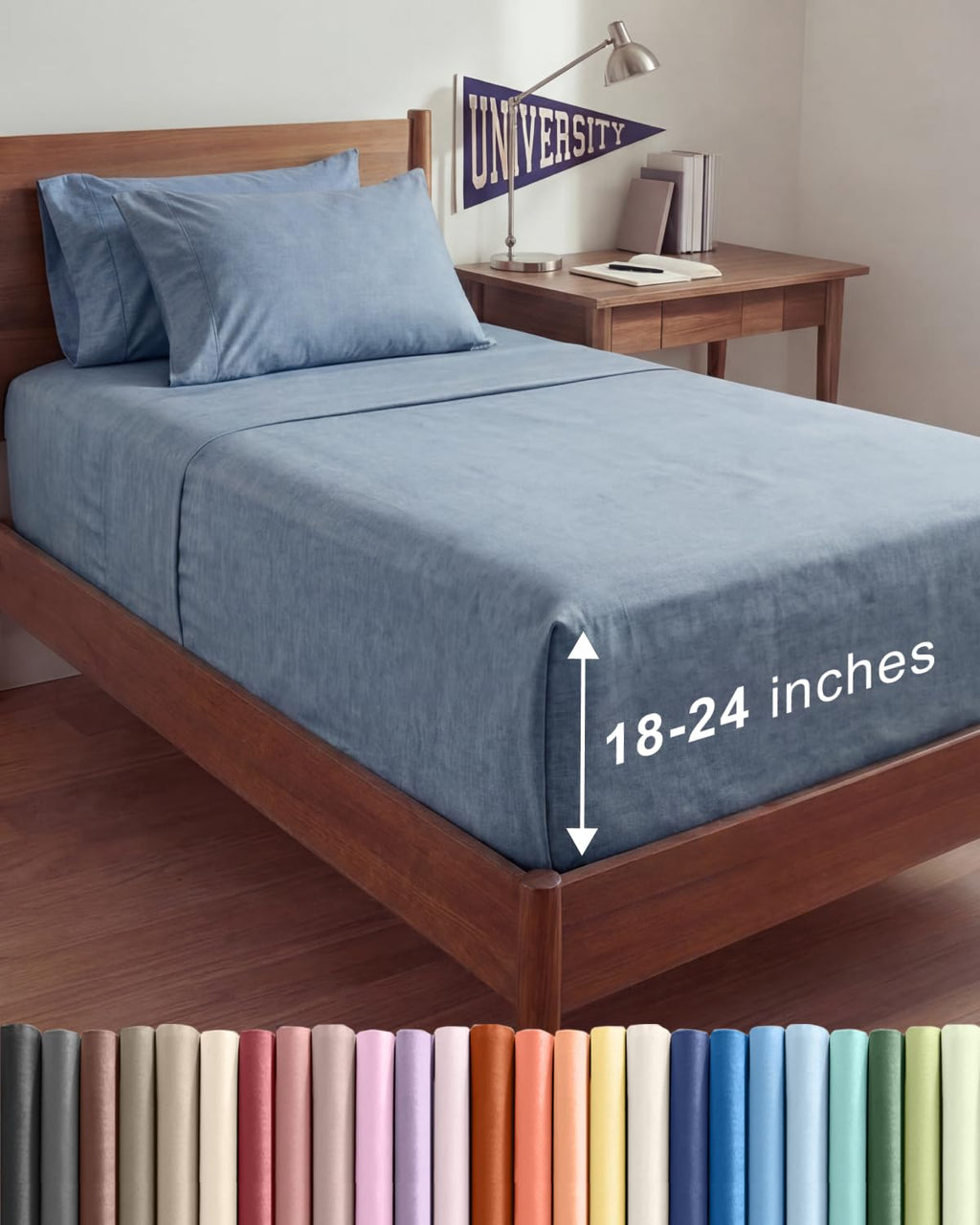 Extra Deep Queen Sheet Set - 6 Piece Breathable and Cooling Sheets - Hotel Luxury Bedding for Women, Men, Kids & Teens - Easy & Secure Fit - Soft, Wrinkle Free and Comfy - Extra Deep Pockets - Coral