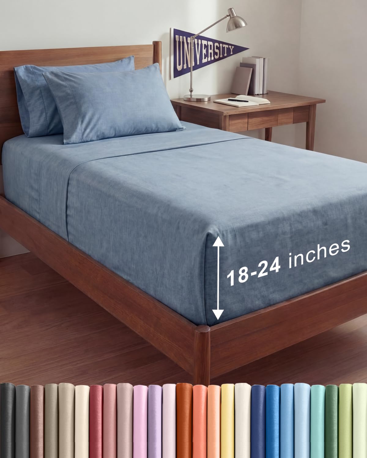 Extra Deep Queen Sheet Set - 6 Piece Breathable and Cooling Sheets - Hotel Luxury Bedding for Women, Men, Kids & Teens - Easy & Secure Fit - Soft, Wrinkle Free and Comfy - Extra Deep Pockets - Coral