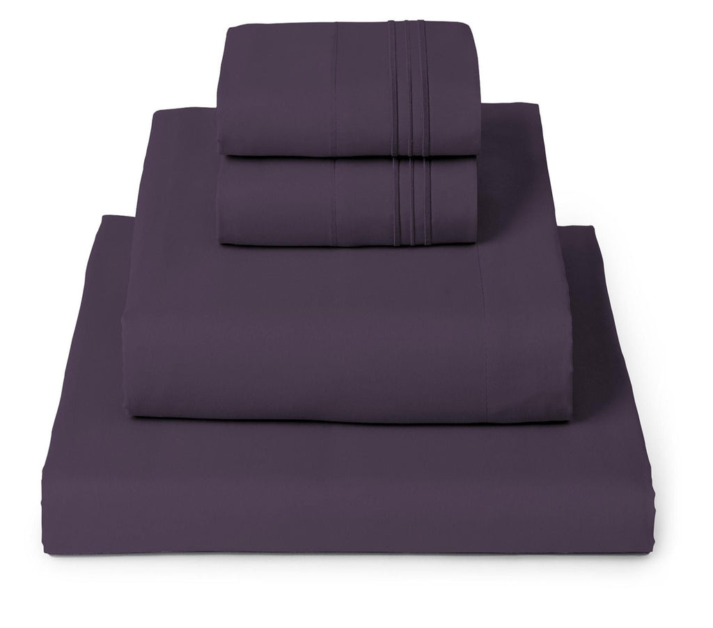 Mellanni Queen Sheets Set - 4 PC Iconic Collection Bedding - Hotel Luxury, Extra Soft, Cooling Bed Sheets - Wrinkle, Fade, Stain Resistant (Queen, White)