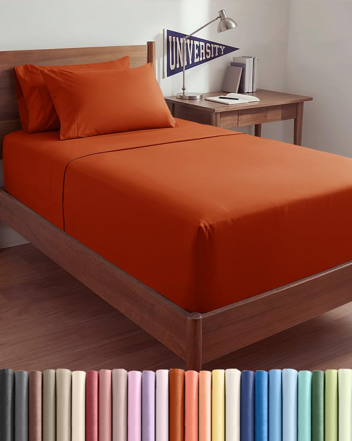 Extra Deep Queen Sheet Set - 6 Piece Breathable and Cooling Sheets - Hotel Luxury Bedding for Women, Men, Kids & Teens - Easy & Secure Fit - Soft, Wrinkle Free and Comfy - Extra Deep Pockets - Coral