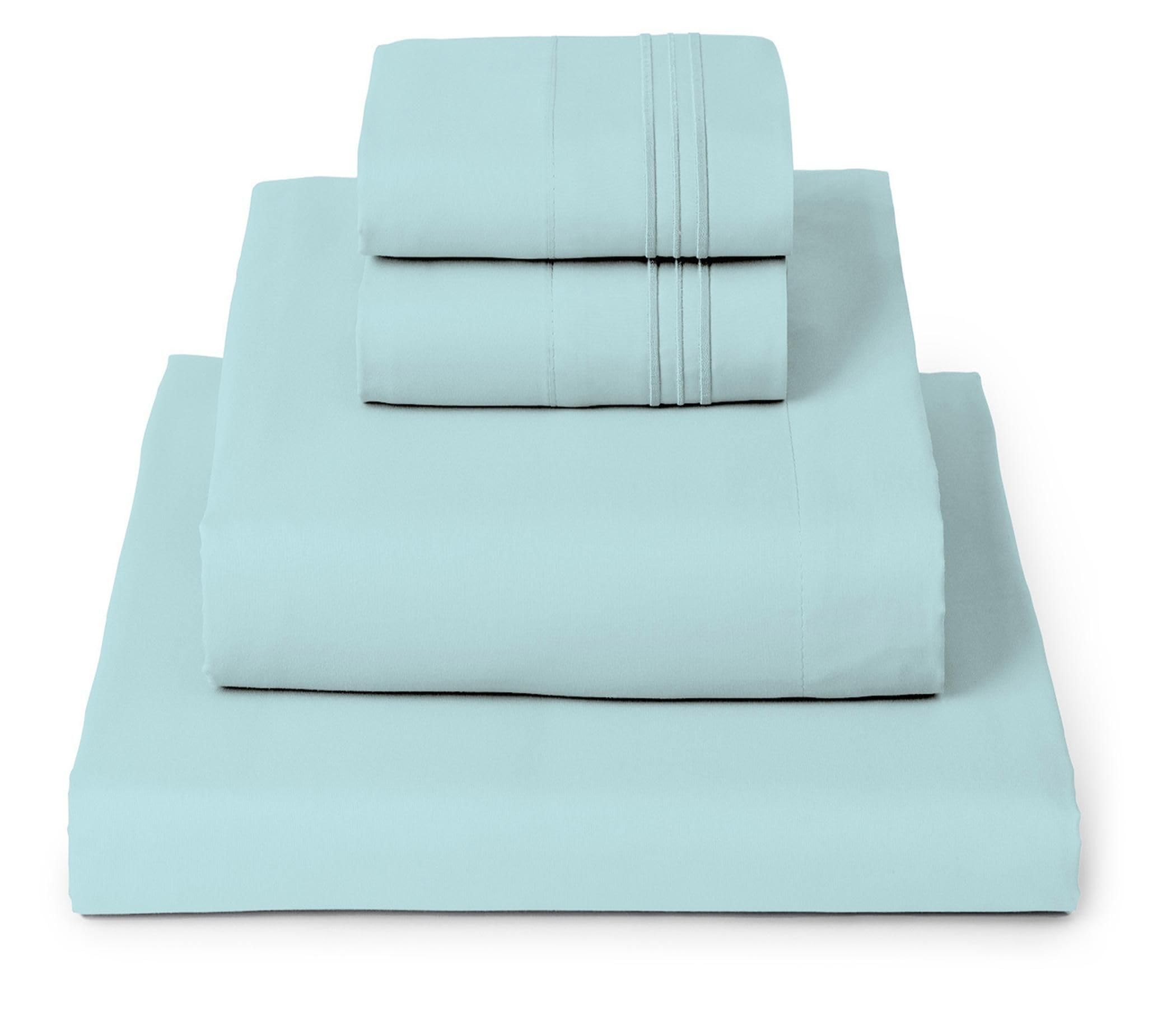 Mellanni Queen Sheets Set - 4 PC Iconic Collection Bedding - Hotel Luxury, Extra Soft, Cooling Bed Sheets - Wrinkle, Fade, Stain Resistant (Queen, White)