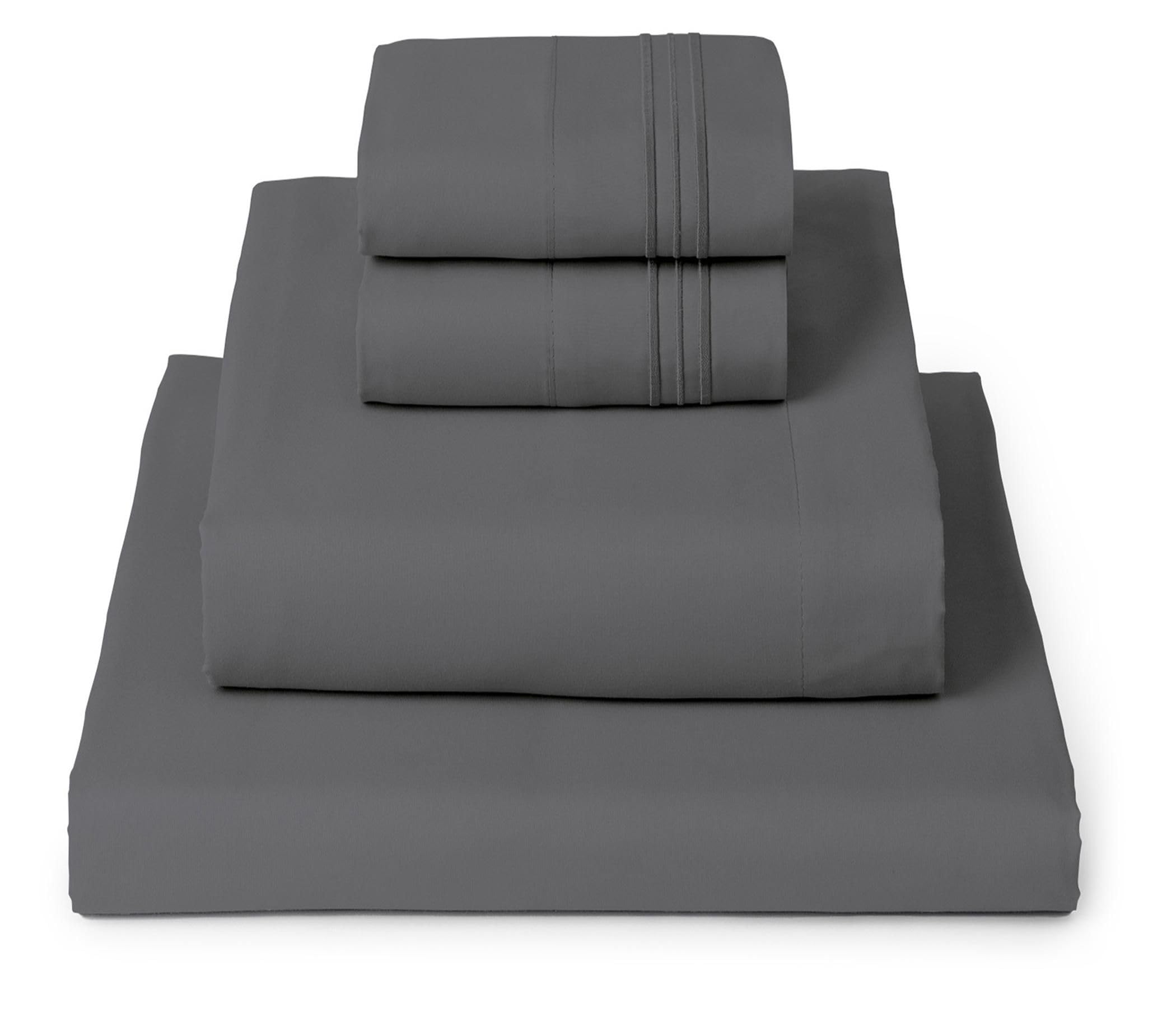 Mellanni Queen Sheets Set - 4 PC Iconic Collection Bedding - Hotel Luxury, Extra Soft, Cooling Bed Sheets - Wrinkle, Fade, Stain Resistant (Queen, White)