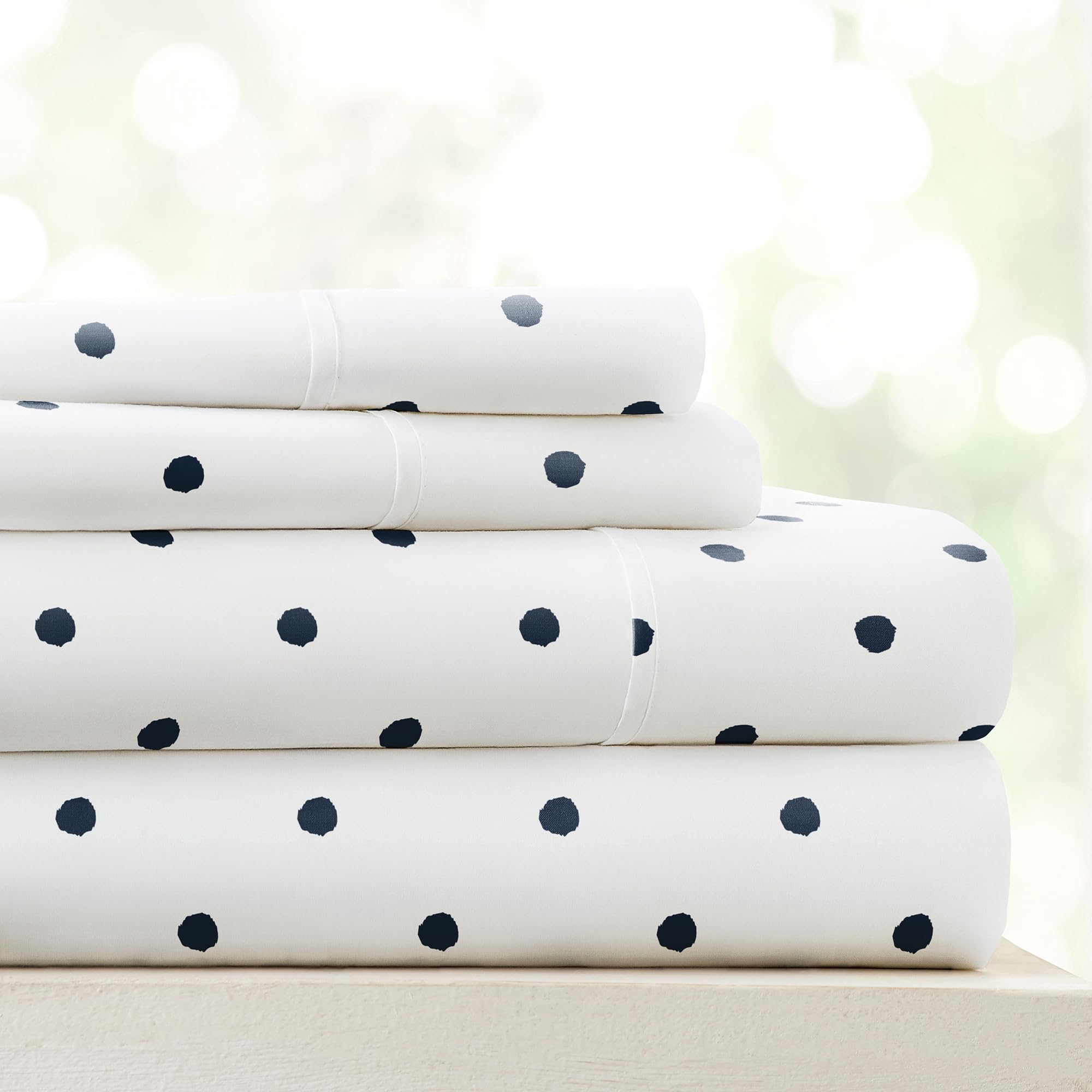 Linen Market 4 Piece Queen Sheet Set - Breathable, Double-Brushed Patterned Cooling Sheets – Oeko-TEX Certified Ultra Soft & Wrinkle-Free 16" Deep-Pocket Queen Sheets - Easy Care Soft Floral Pink