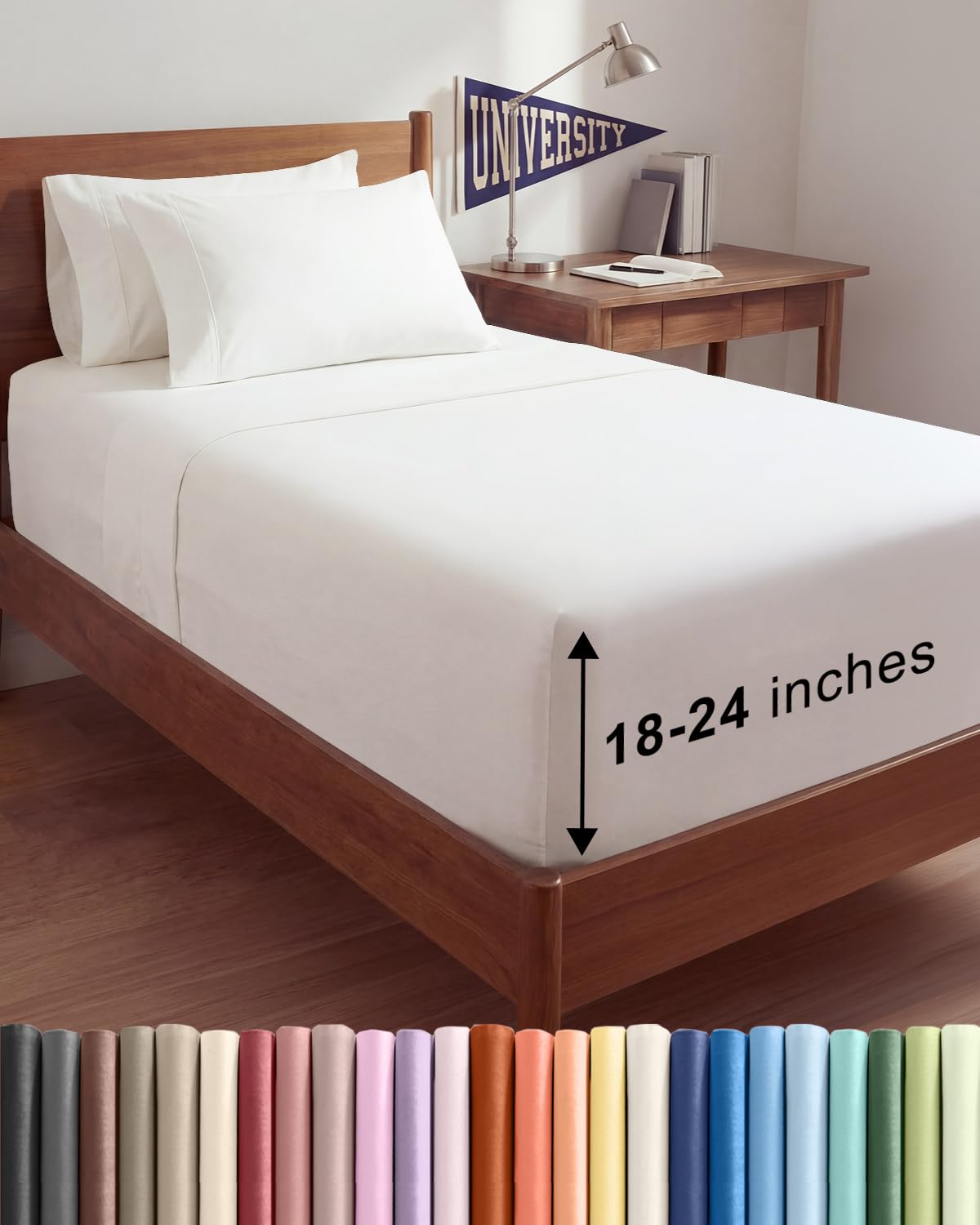 Extra Deep Queen Sheet Set - 6 Piece Breathable and Cooling Sheets - Hotel Luxury Bedding for Women, Men, Kids & Teens - Easy & Secure Fit - Soft, Wrinkle Free and Comfy - Extra Deep Pockets - Coral