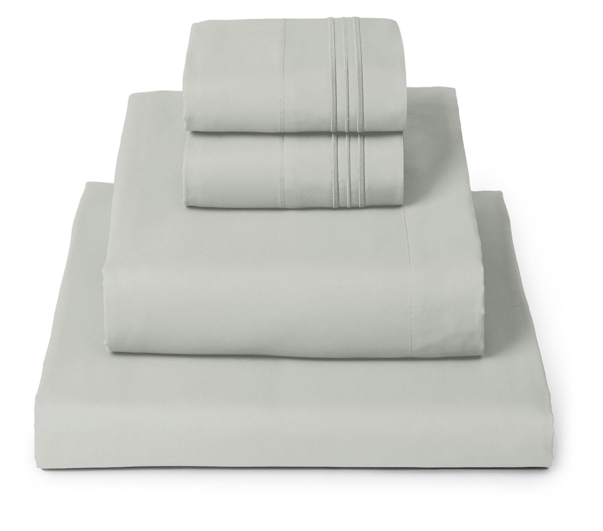 Mellanni Queen Sheets Set - 4 PC Iconic Collection Bedding - Hotel Luxury, Extra Soft, Cooling Bed Sheets - Wrinkle, Fade, Stain Resistant (Queen, White)