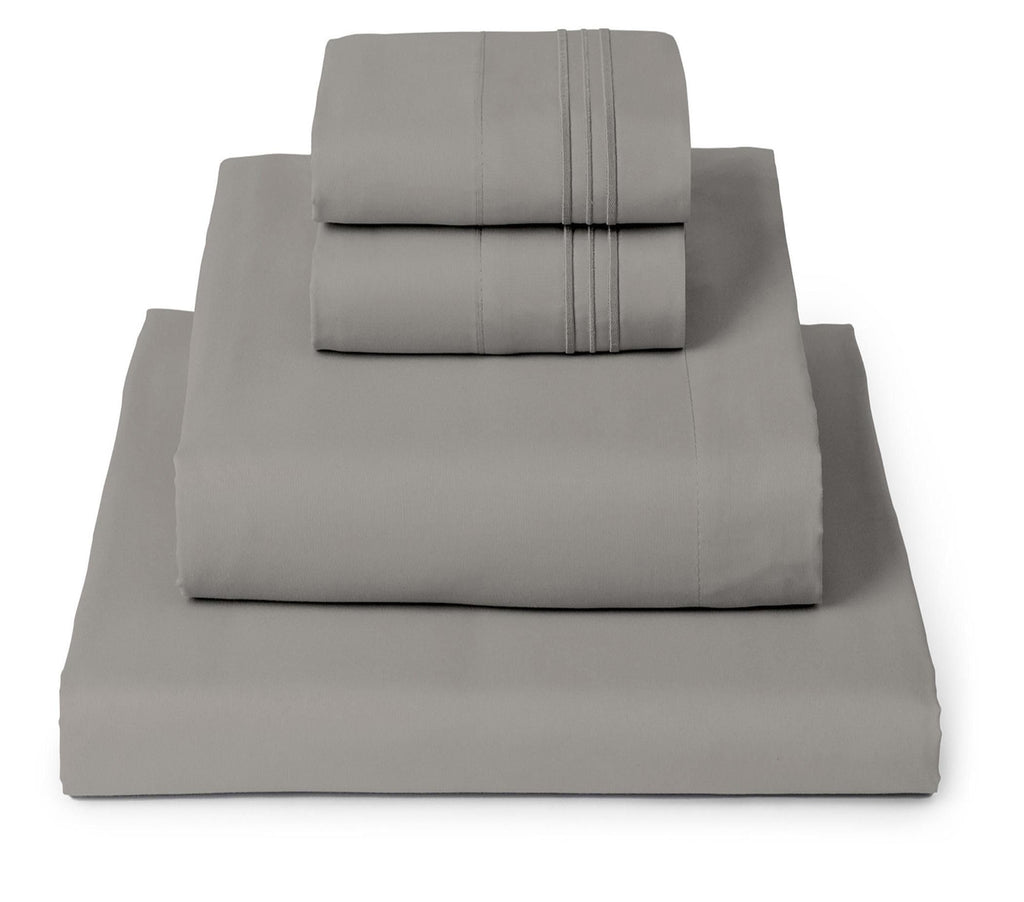 Mellanni Queen Sheets Set - 4 PC Iconic Collection Bedding - Hotel Luxury, Extra Soft, Cooling Bed Sheets - Wrinkle, Fade, Stain Resistant (Queen, White)