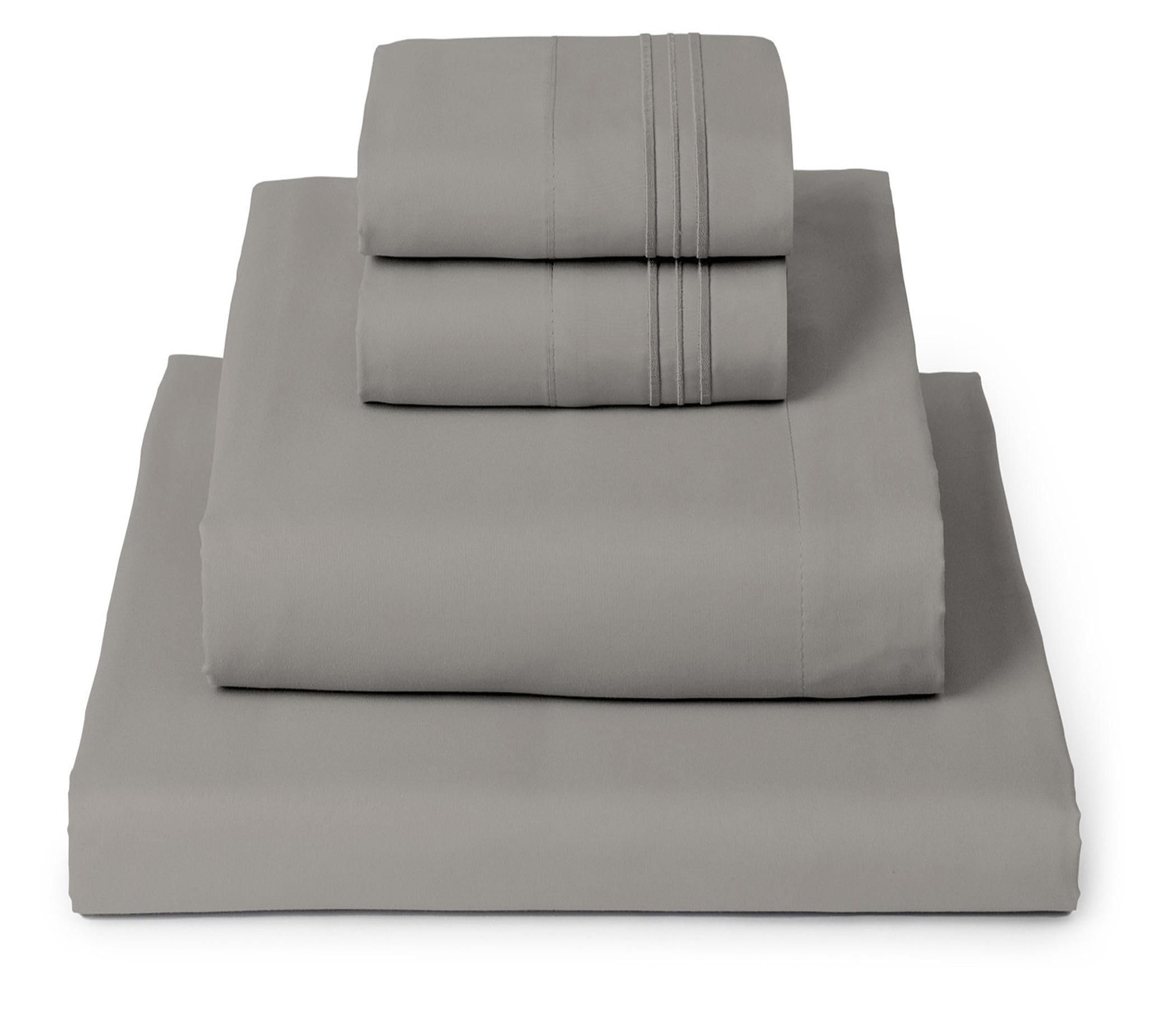 Mellanni Queen Sheets Set - 4 PC Iconic Collection Bedding - Hotel Luxury, Extra Soft, Cooling Bed Sheets - Wrinkle, Fade, Stain Resistant (Queen, White)