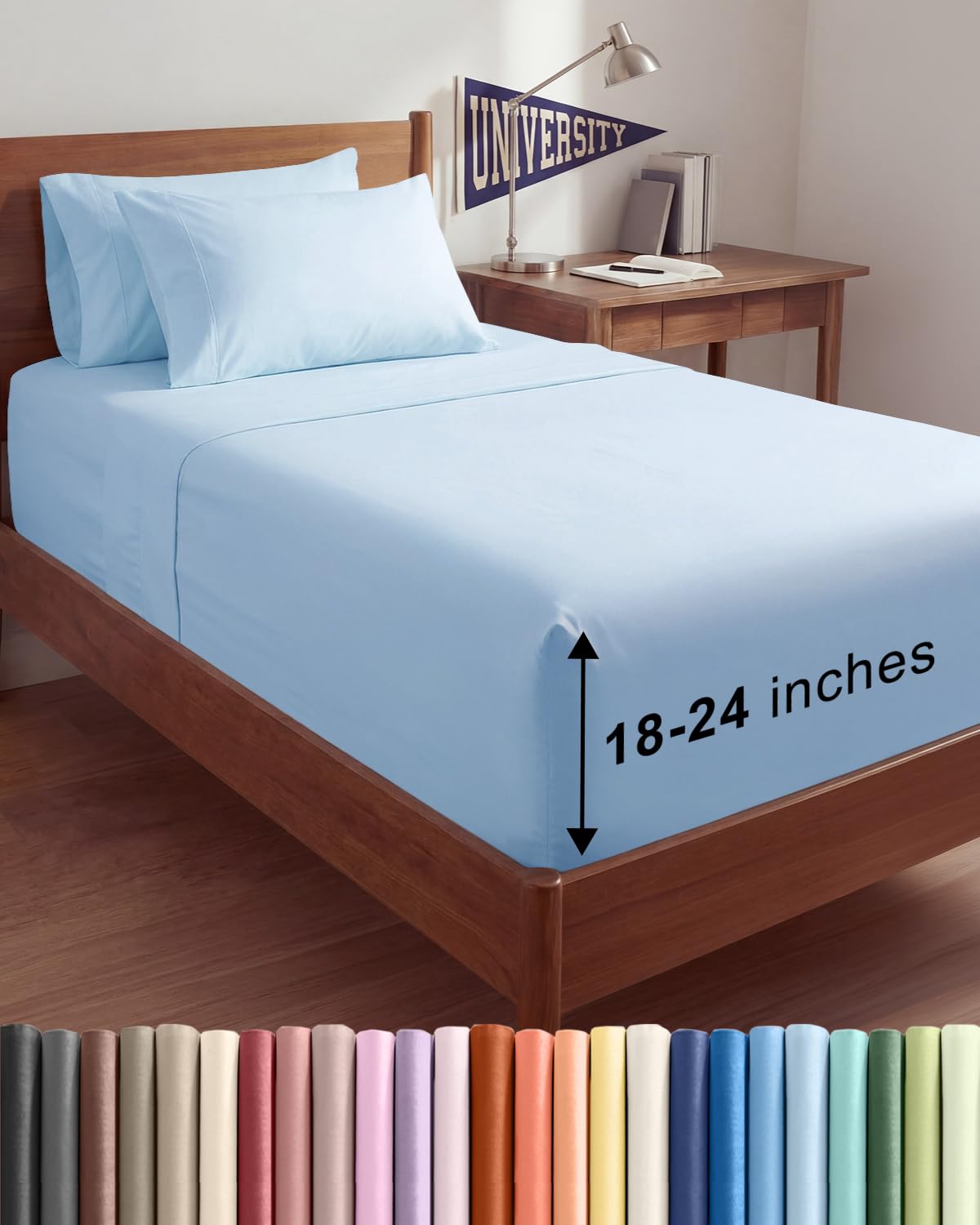 Extra Deep Queen Sheet Set - 6 Piece Breathable and Cooling Sheets - Hotel Luxury Bedding for Women, Men, Kids & Teens - Easy & Secure Fit - Soft, Wrinkle Free and Comfy - Extra Deep Pockets - Coral