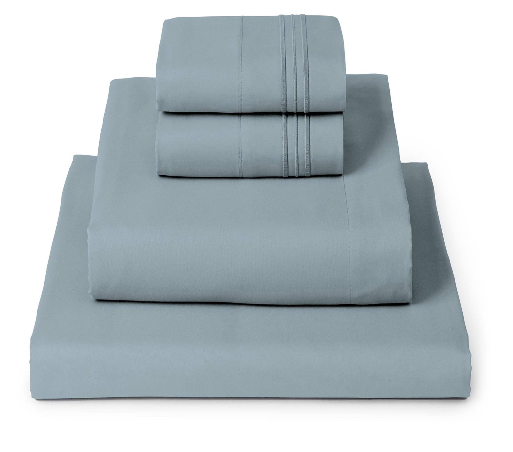 Mellanni Queen Sheets Set - 4 PC Iconic Collection Bedding - Hotel Luxury, Extra Soft, Cooling Bed Sheets - Wrinkle, Fade, Stain Resistant (Queen, White)