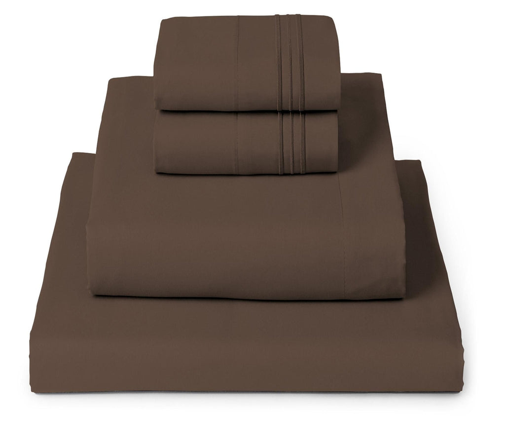 Mellanni Queen Sheets Set - 4 PC Iconic Collection Bedding - Hotel Luxury, Extra Soft, Cooling Bed Sheets - Wrinkle, Fade, Stain Resistant (Queen, White)