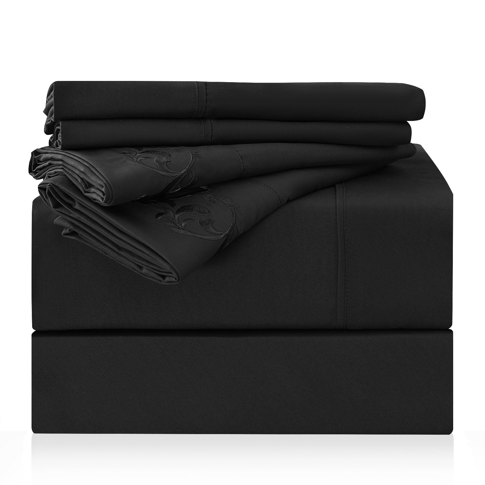 LONAVA Twin Sheet Set 3 Pieces,Peachy Coral Ultra Soft & Breathable Microbifer Sheets, 1600 Thread Count Hotel Luxury Oeko-Tex Bed Sheets, 14-16 Inch Deep Pocket Durable Wrinkle Free Sheets