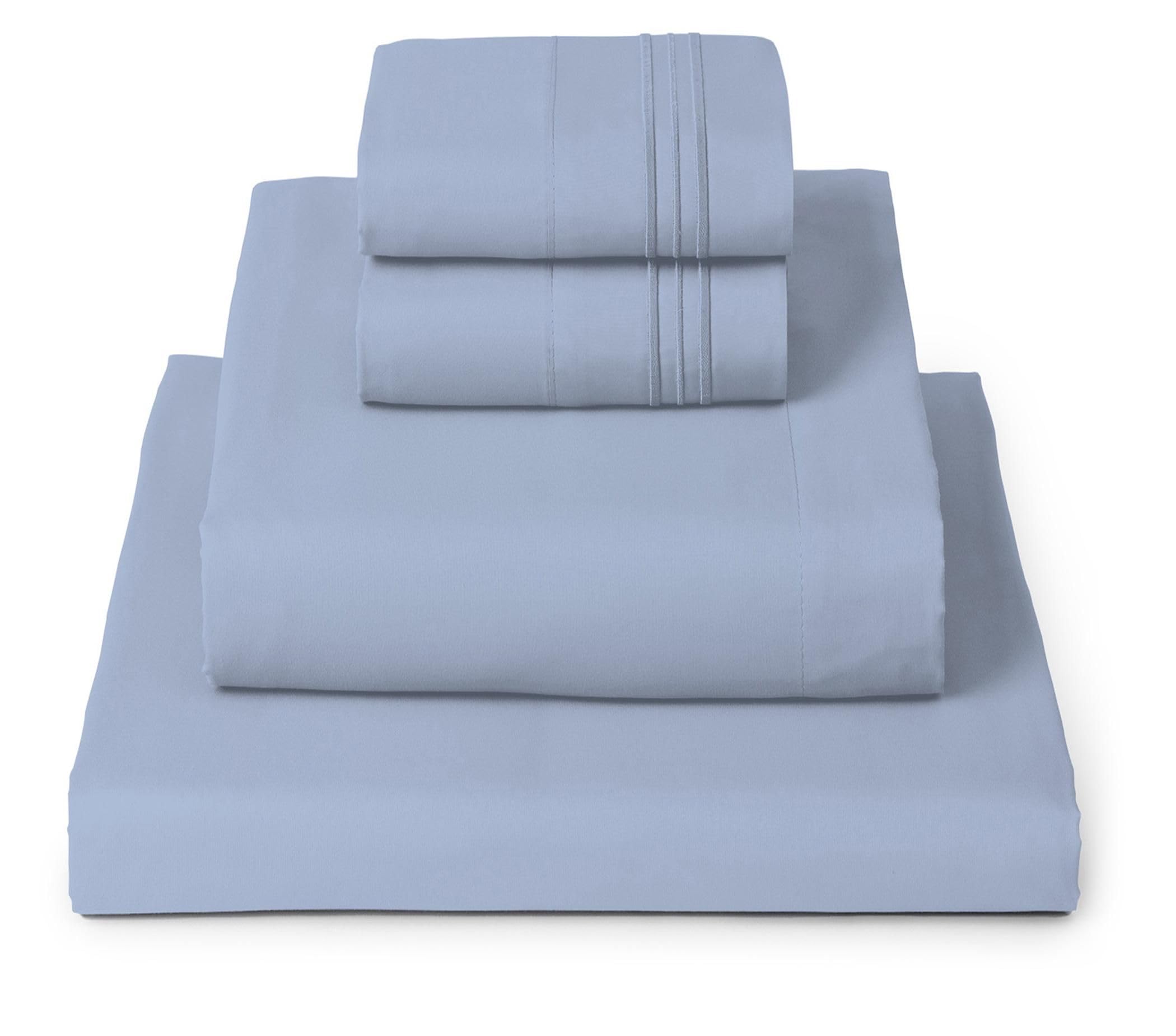 Mellanni Queen Sheets Set - 4 PC Iconic Collection Bedding - Hotel Luxury, Extra Soft, Cooling Bed Sheets - Wrinkle, Fade, Stain Resistant (Queen, White)