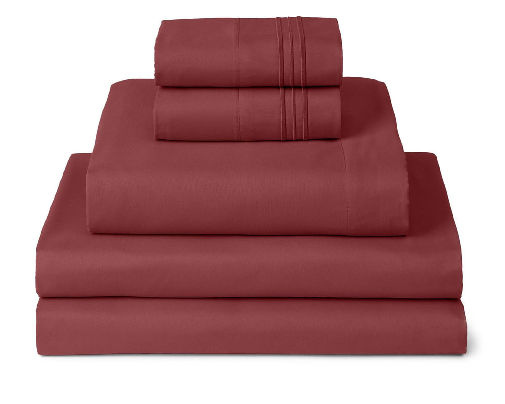 Mellanni Queen Sheets Set - 4 PC Iconic Collection Bedding - Hotel Luxury, Extra Soft, Cooling Bed Sheets - Wrinkle, Fade, Stain Resistant (Queen, White)