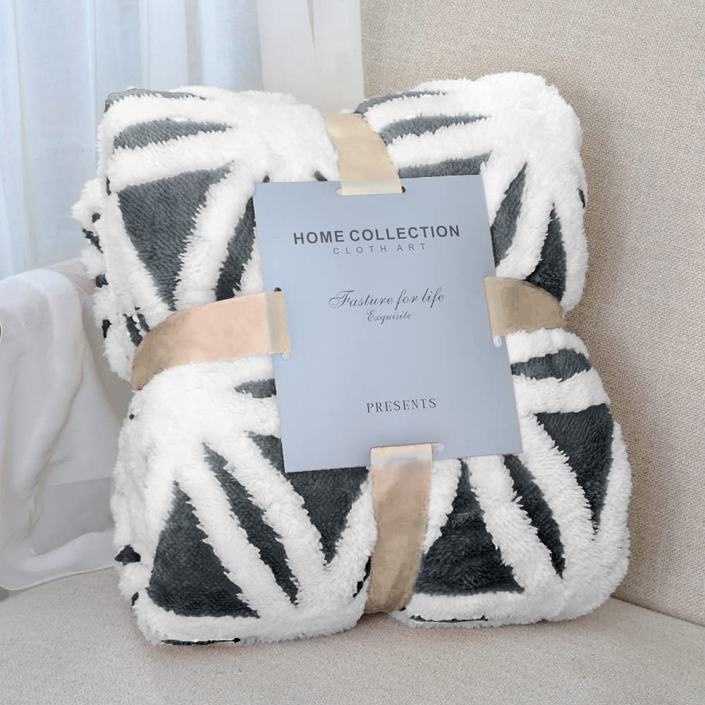LOMAO Sherpa Fleece Blanket Fuzzy Soft Throw Blanket Dual Sided Blanket for Couch Sofa Bed (Coral, 51"x63")