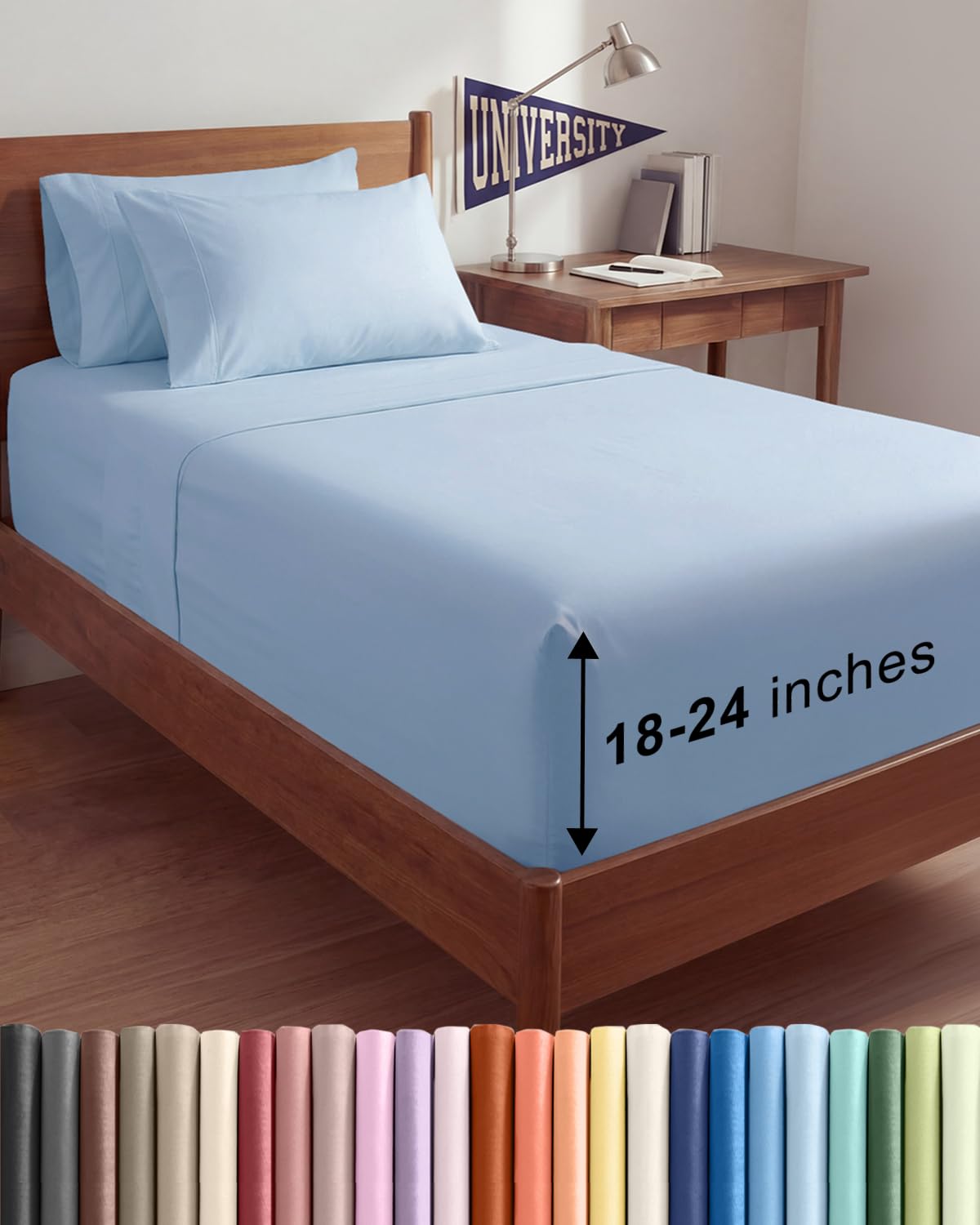 Extra Deep Queen Sheet Set - 6 Piece Breathable and Cooling Sheets - Hotel Luxury Bedding for Women, Men, Kids & Teens - Easy & Secure Fit - Soft, Wrinkle Free and Comfy - Extra Deep Pockets - Coral
