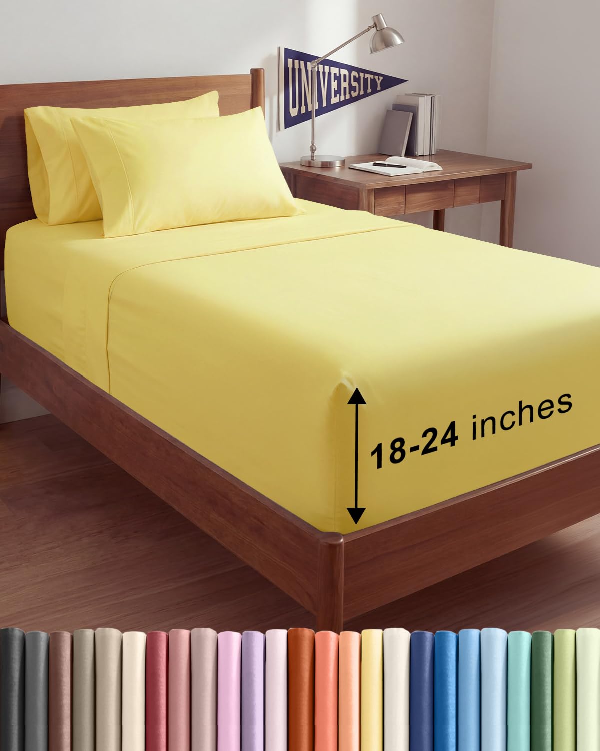 Extra Deep Queen Sheet Set - 6 Piece Breathable and Cooling Sheets - Hotel Luxury Bedding for Women, Men, Kids & Teens - Easy & Secure Fit - Soft, Wrinkle Free and Comfy - Extra Deep Pockets - Coral