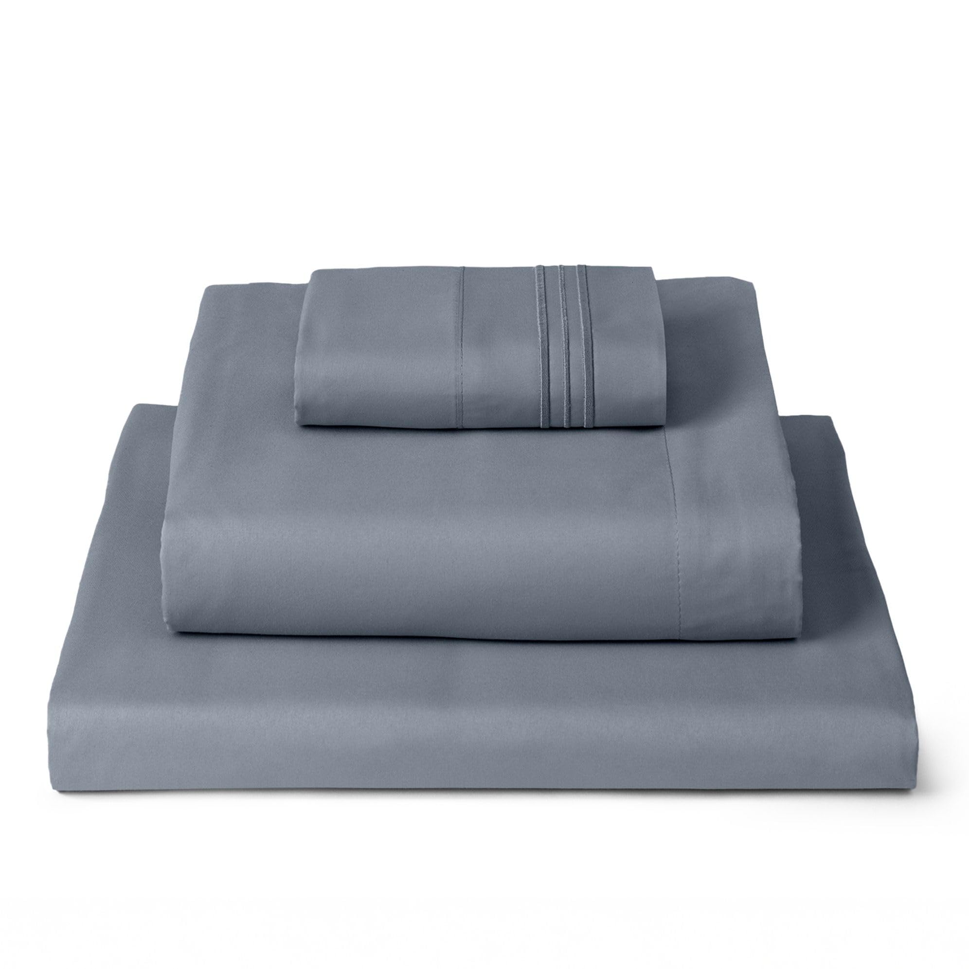 Mellanni Queen Sheets Set - 4 PC Iconic Collection Bedding - Hotel Luxury, Extra Soft, Cooling Bed Sheets - Wrinkle, Fade, Stain Resistant (Queen, White)