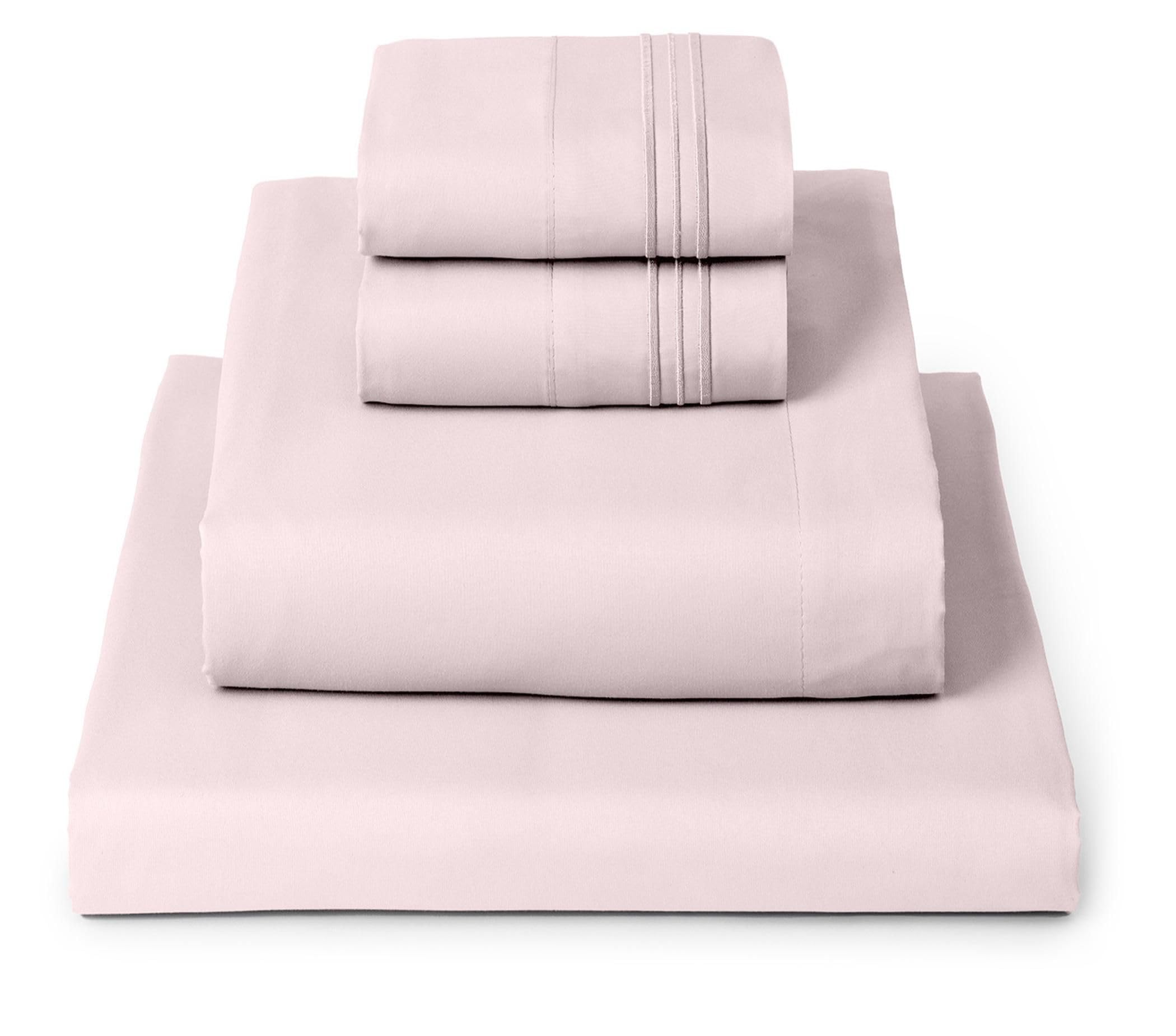 Mellanni Queen Sheets Set - 4 PC Iconic Collection Bedding - Hotel Luxury, Extra Soft, Cooling Bed Sheets - Wrinkle, Fade, Stain Resistant (Queen, White)