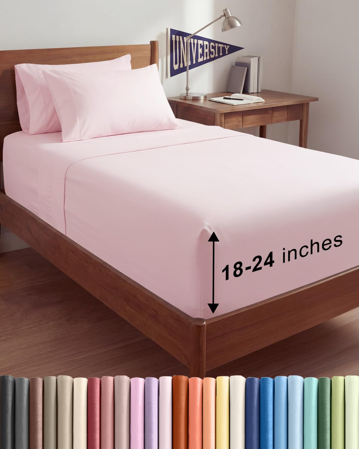 Extra Deep Queen Sheet Set - 6 Piece Breathable and Cooling Sheets - Hotel Luxury Bedding for Women, Men, Kids & Teens - Easy & Secure Fit - Soft, Wrinkle Free and Comfy - Extra Deep Pockets - Coral