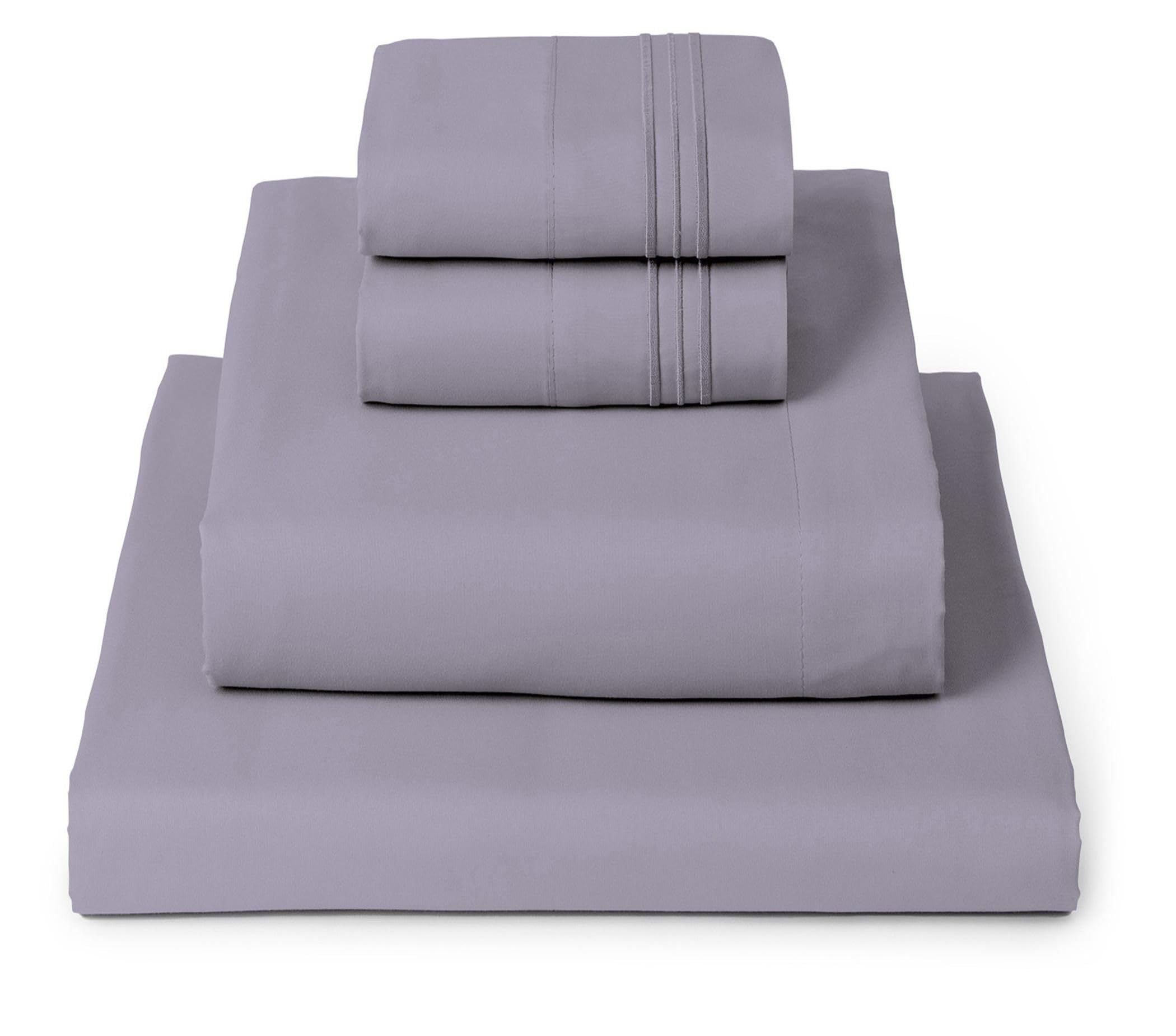 Mellanni Queen Sheets Set - 4 PC Iconic Collection Bedding - Hotel Luxury, Extra Soft, Cooling Bed Sheets - Wrinkle, Fade, Stain Resistant (Queen, White)