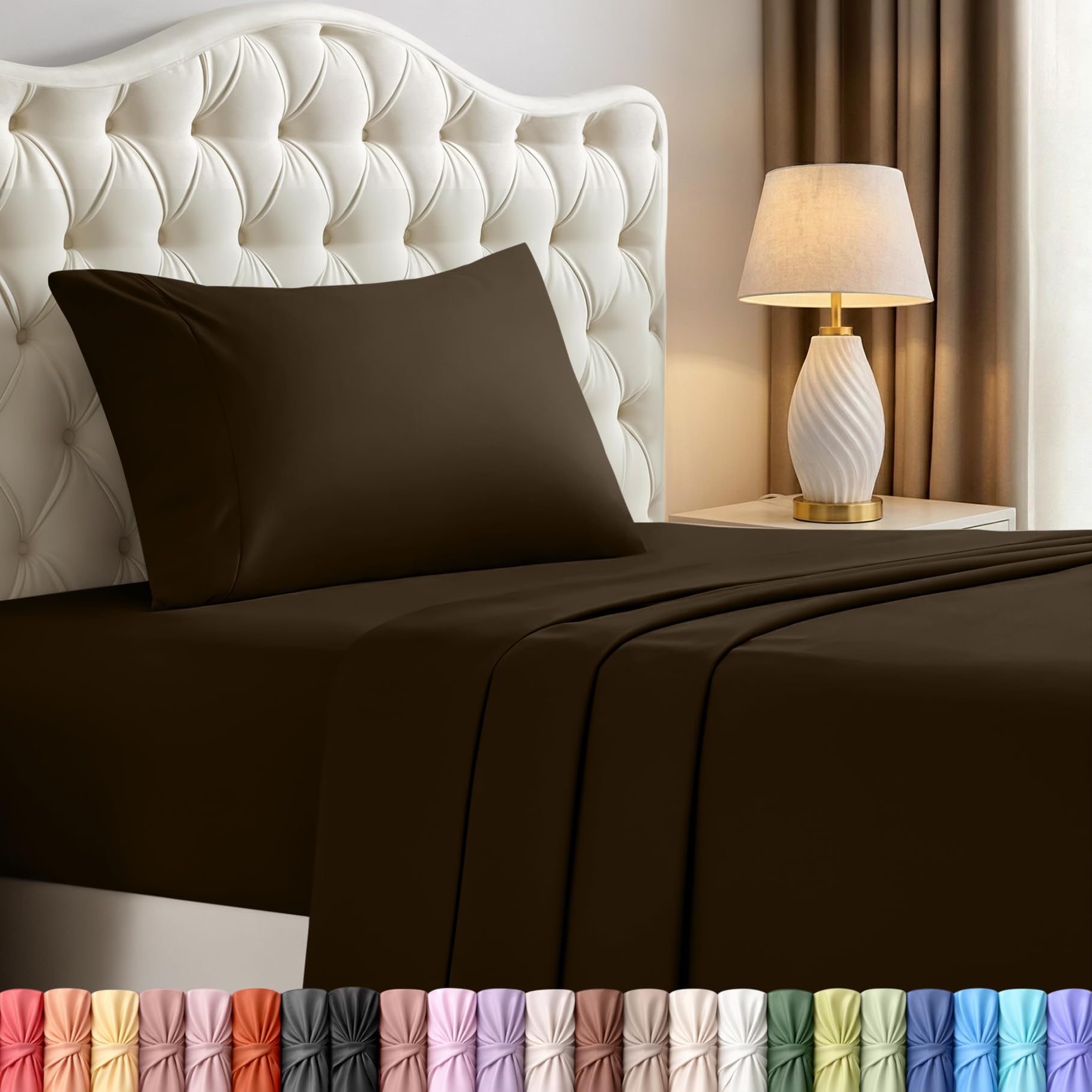Utopia Bedding Queen Size Sheet Set – 4 Piece Bed Sheets, Soft and Breathable Microfiber, Includes 1 Fitted Sheet, 1 Flat Sheet and 2 Pillowcases – Oeko Tex (Coral)
