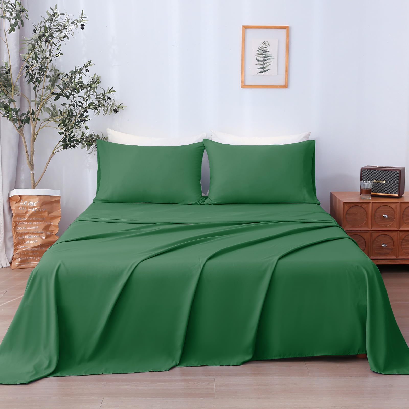 LONAVA Twin Sheet Set 3 Pieces,Peachy Coral Ultra Soft & Breathable Microbifer Sheets, 1600 Thread Count Hotel Luxury Oeko-Tex Bed Sheets, 14-16 Inch Deep Pocket Durable Wrinkle Free Sheets