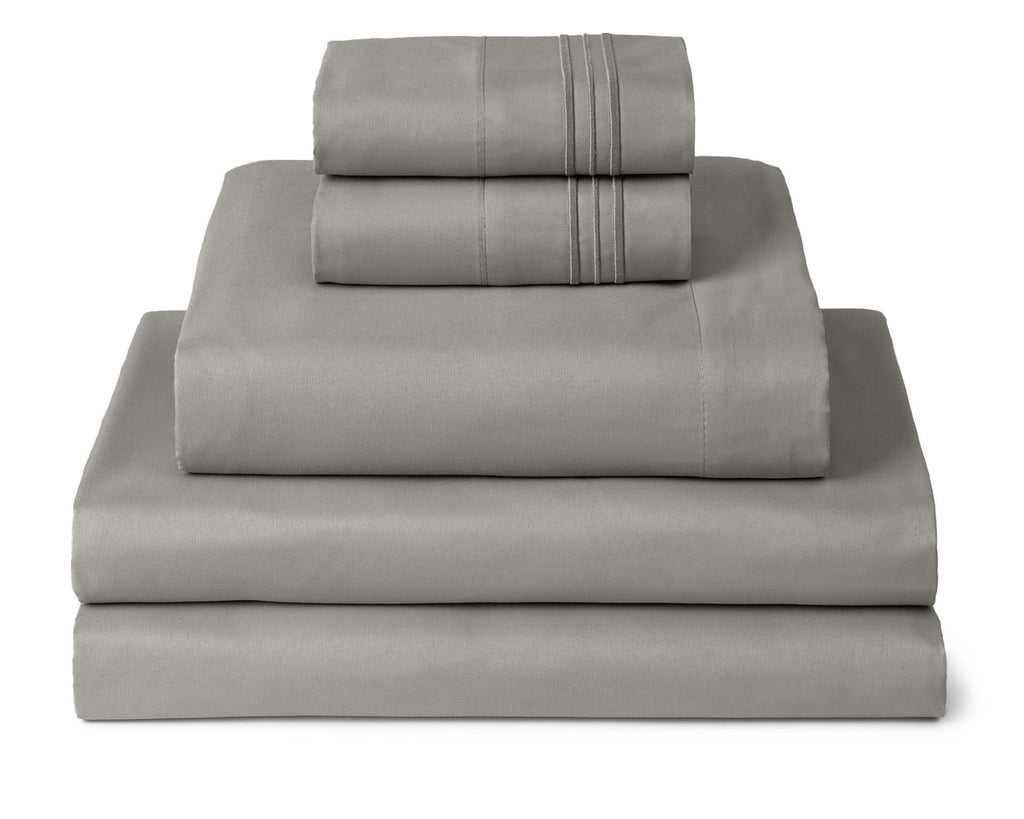 Mellanni Queen Sheets Set - 4 PC Iconic Collection Bedding - Hotel Luxury, Extra Soft, Cooling Bed Sheets - Wrinkle, Fade, Stain Resistant (Queen, White)