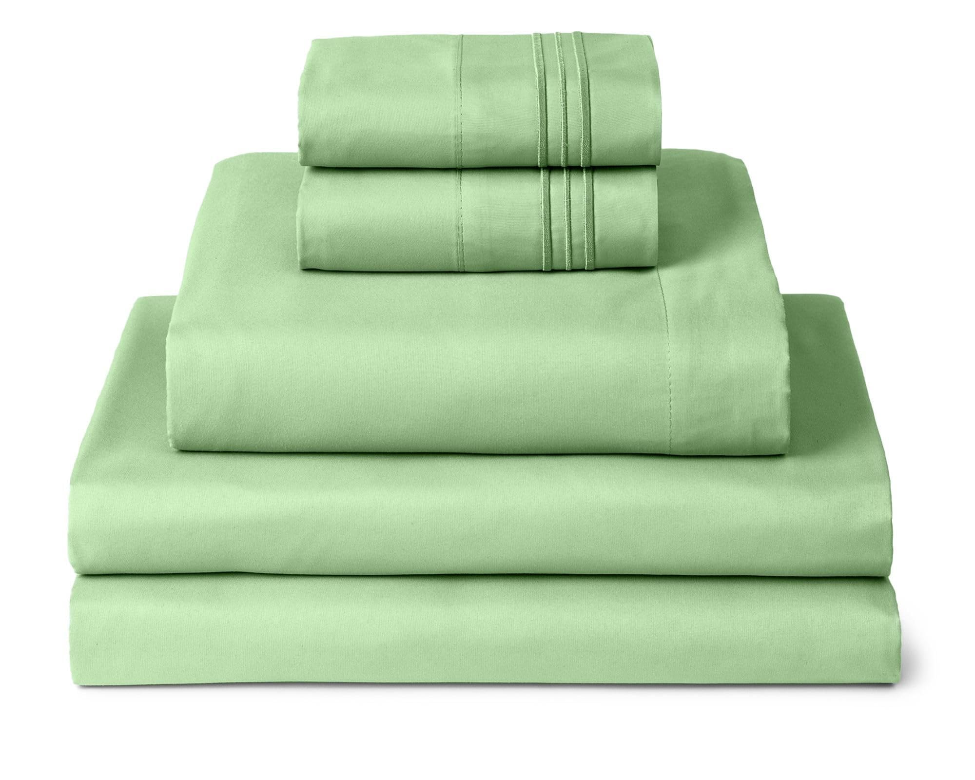 Mellanni Queen Sheets Set - 4 PC Iconic Collection Bedding - Hotel Luxury, Extra Soft, Cooling Bed Sheets - Wrinkle, Fade, Stain Resistant (Queen, White)