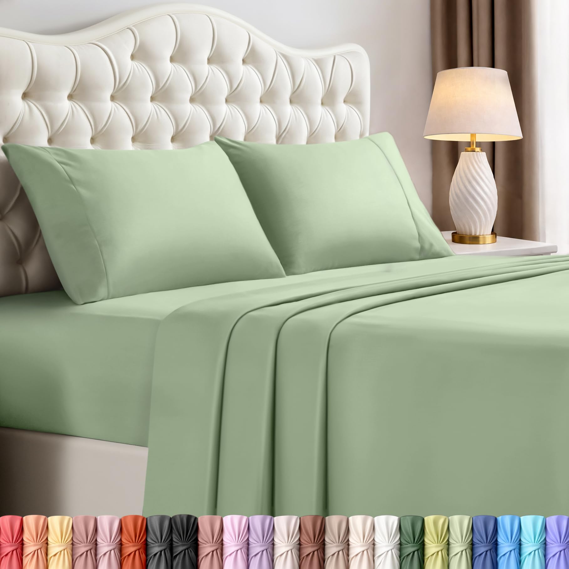 Utopia Bedding Queen Size Sheet Set – 4 Piece Bed Sheets, Soft and Breathable Microfiber, Includes 1 Fitted Sheet, 1 Flat Sheet and 2 Pillowcases – Oeko Tex (Coral)