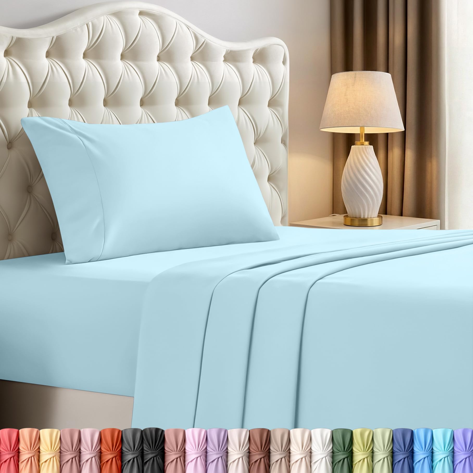 Utopia Bedding Queen Size Sheet Set – 4 Piece Bed Sheets, Soft and Breathable Microfiber, Includes 1 Fitted Sheet, 1 Flat Sheet and 2 Pillowcases – Oeko Tex (Coral)