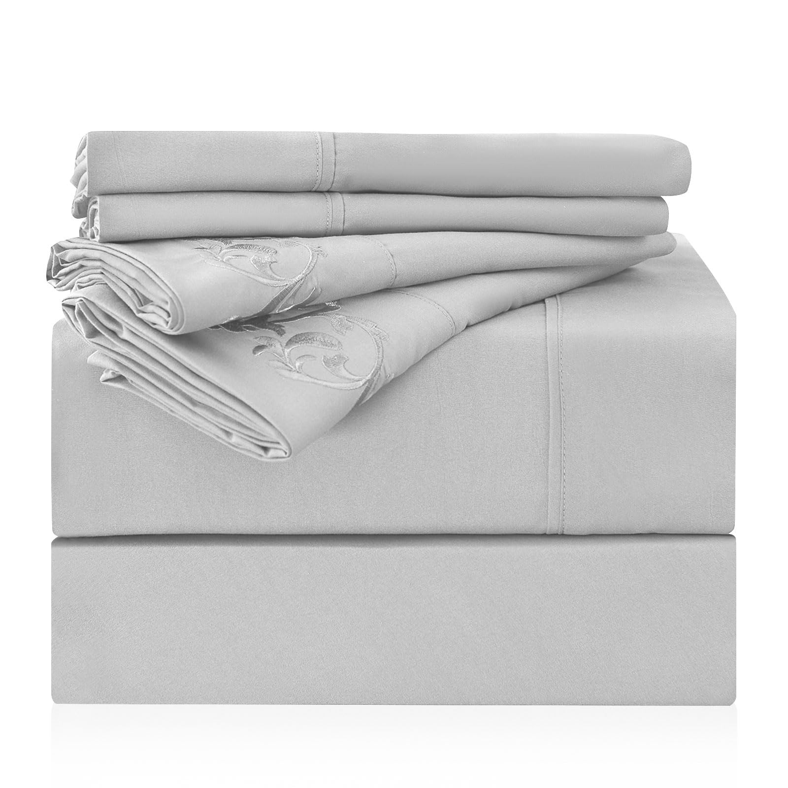LONAVA Twin Sheet Set 3 Pieces,Peachy Coral Ultra Soft & Breathable Microbifer Sheets, 1600 Thread Count Hotel Luxury Oeko-Tex Bed Sheets, 14-16 Inch Deep Pocket Durable Wrinkle Free Sheets