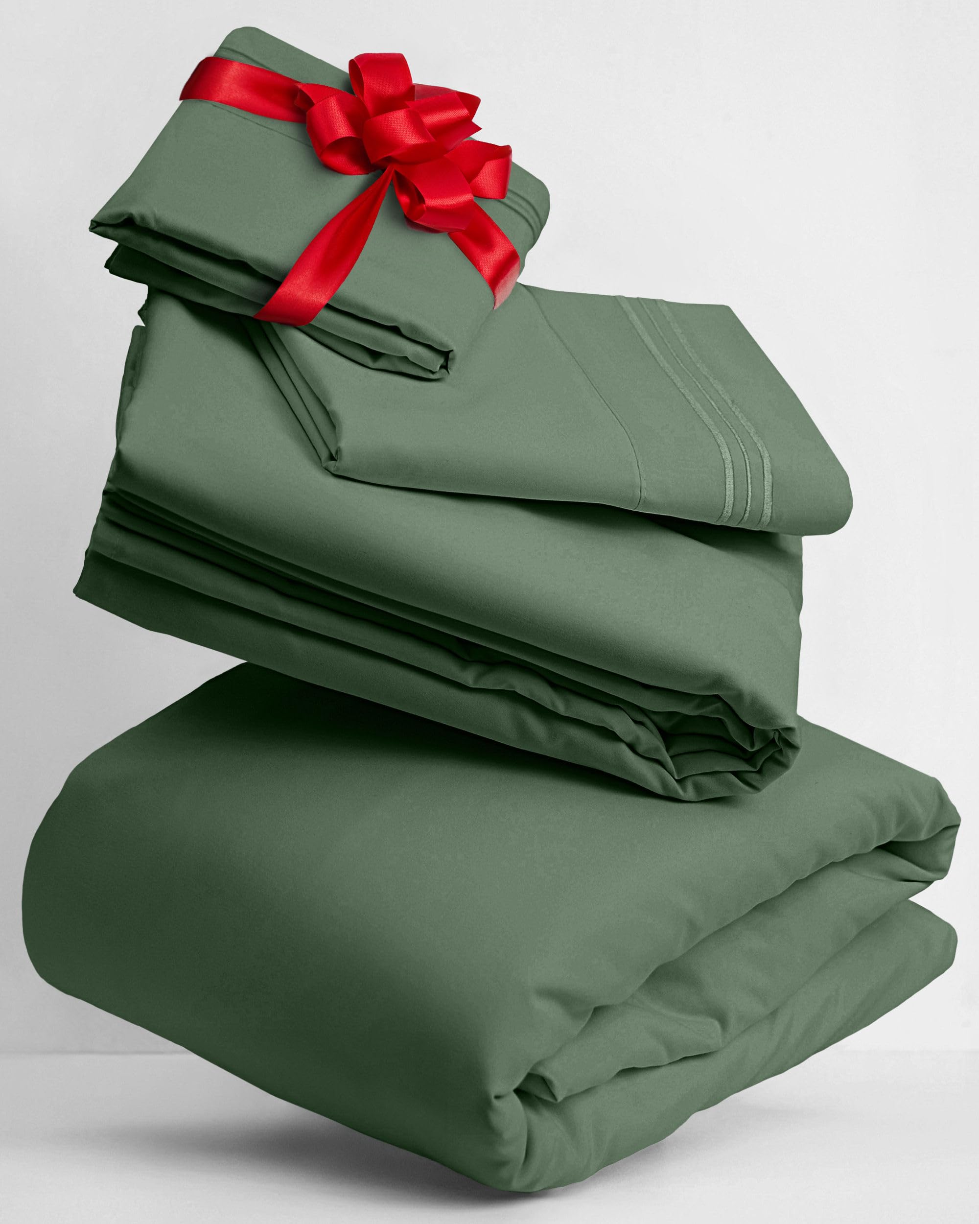 Mellanni Queen Sheets Set - 4 PC Iconic Collection Bedding - Hotel Luxury, Extra Soft, Cooling Bed Sheets - Wrinkle, Fade, Stain Resistant (Queen, White)