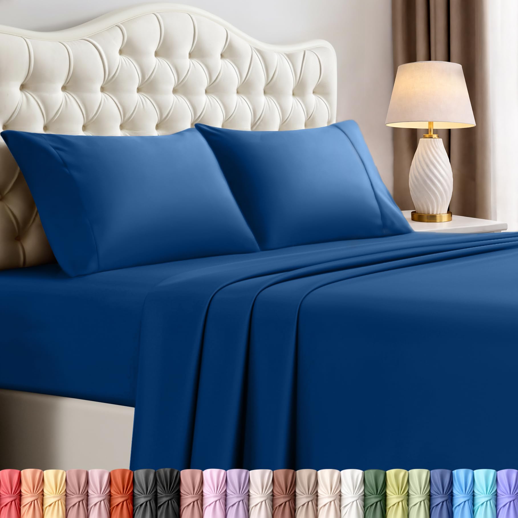 Utopia Bedding Queen Size Sheet Set – 4 Piece Bed Sheets, Soft and Breathable Microfiber, Includes 1 Fitted Sheet, 1 Flat Sheet and 2 Pillowcases – Oeko Tex (Coral)